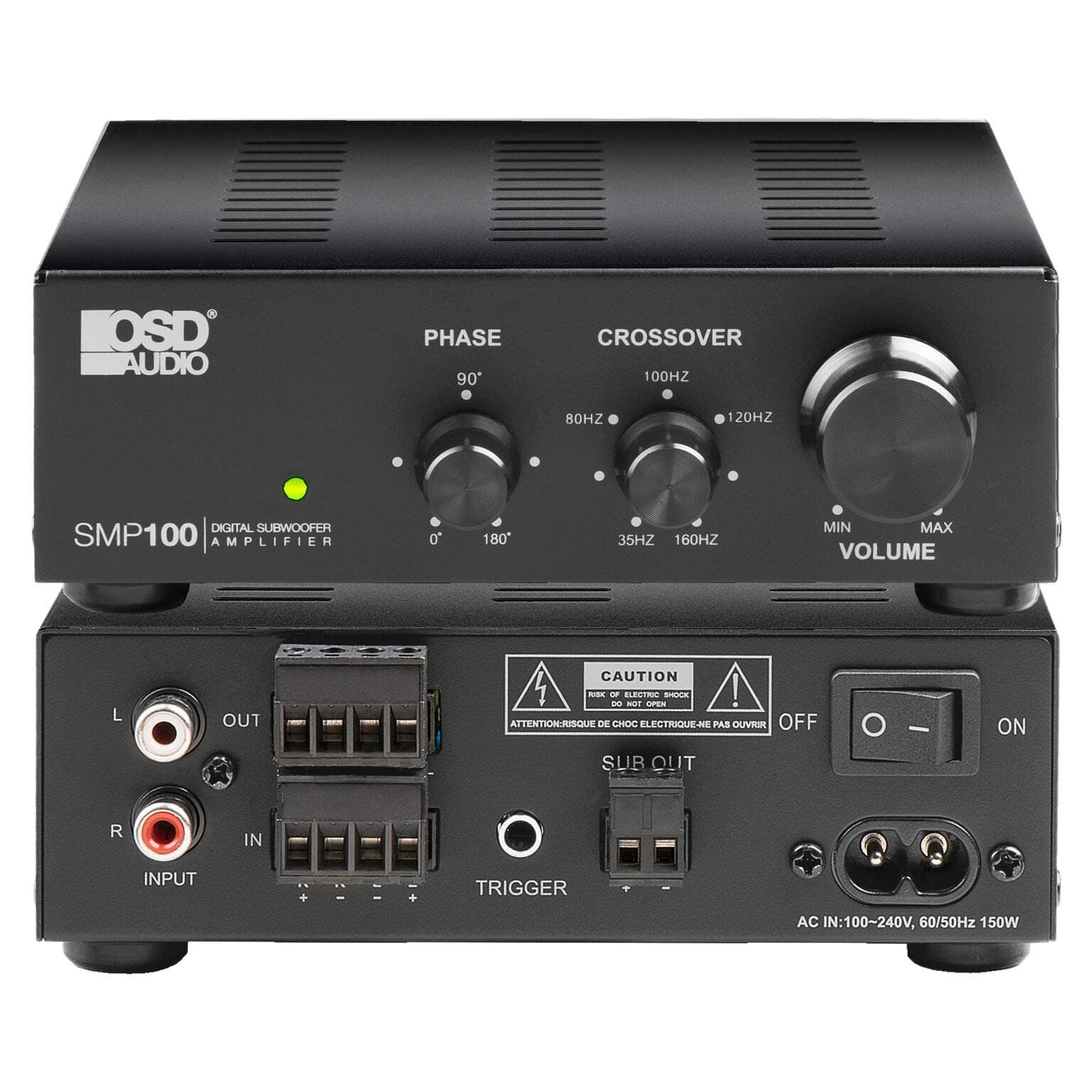 OSD Audio Class D Digital Subwoofer Amplifier 100W