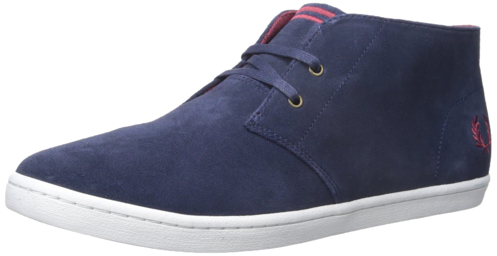 Fred Perry Men's Byron MID Suede Sneaker, Carbon Blue, 6 D UK (7 US)