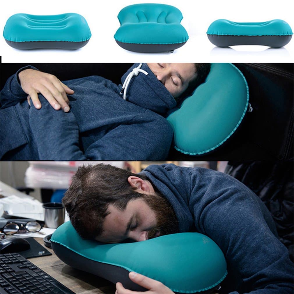 Mini Travel Pillow Ultralight Portable Air Inflatable Pillow Outdoor Campingtravel Soft Pillow
