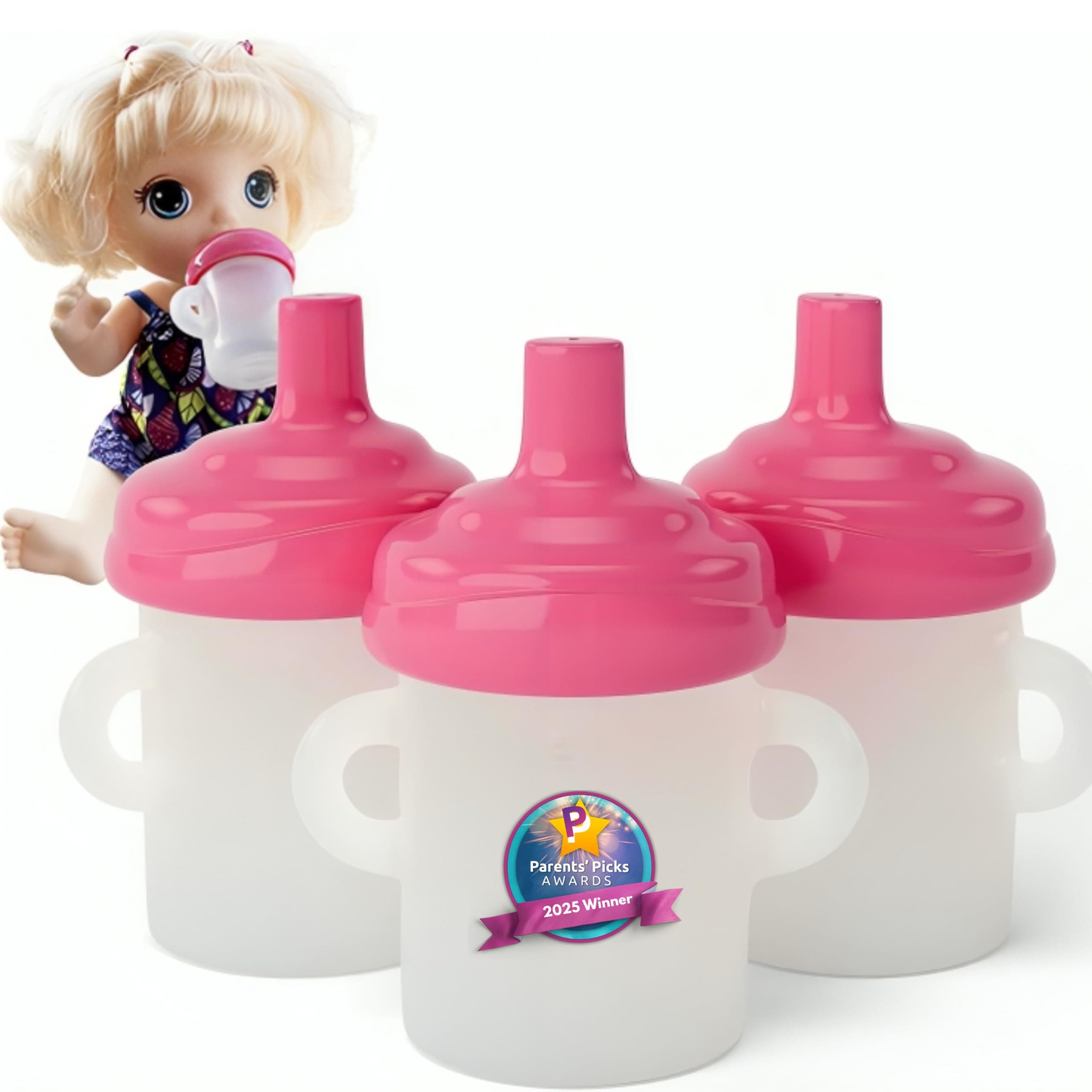 Doll Sippy Cups 3 Pack