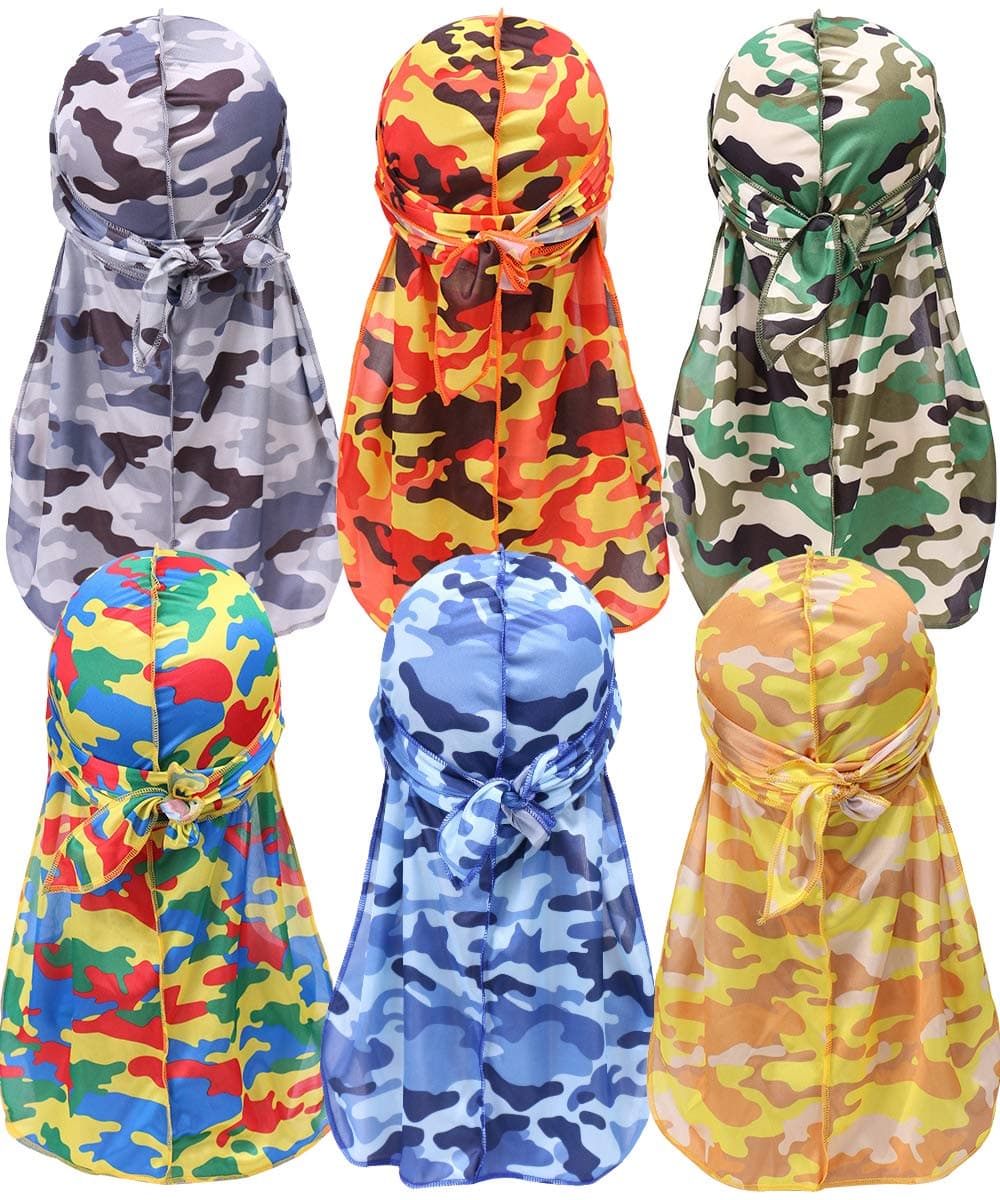 YI HENG MEI Durags for Men Women,Silky Velvet Du-rag for 360 Waves Multipack