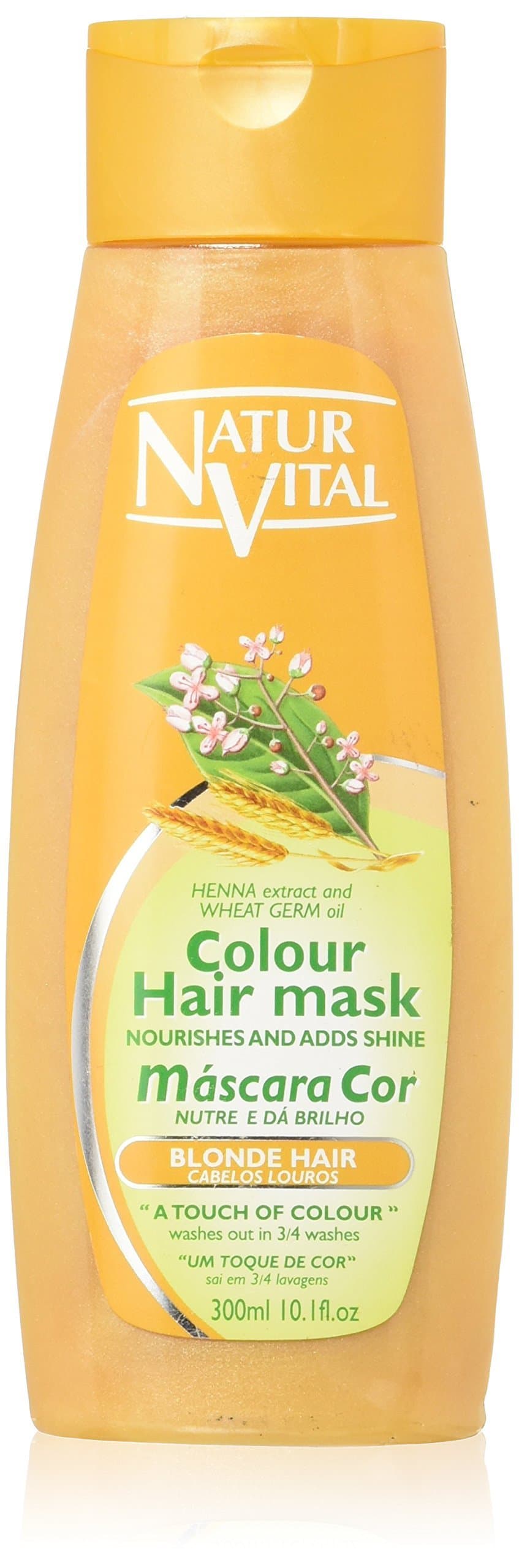 Colouring Hair Mask - Repairs and Colours - 300 Ml/Natural & Organic. (Blonde Hair)