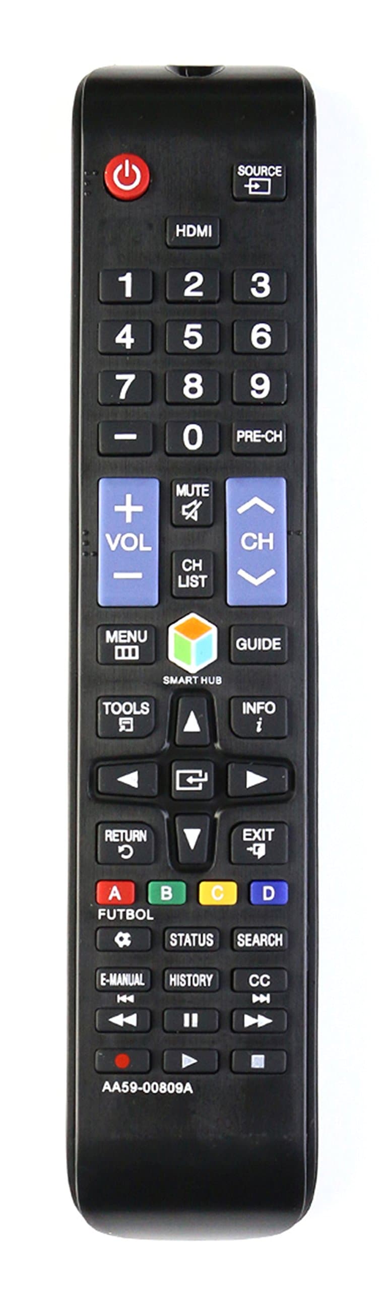 AA59-00809A Replaced Remote fit for Samsung TV UN50F5500 UN40FH5303F HG26NA477PF UN60F6200F UN50F5500AFXZP UN40FH5303FX UN46FH5303FX UN46FH5303FXZP UN50FH5303FX UN50FH5303FX and More Smart TV