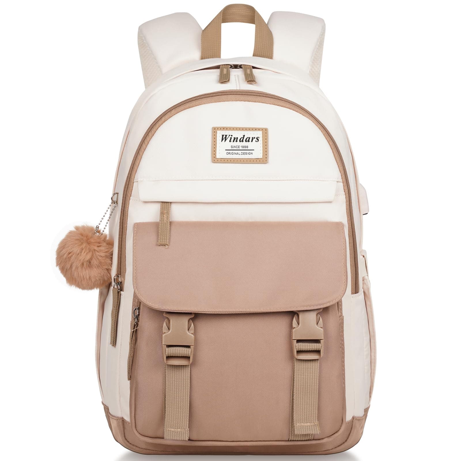 School Backpack for Teen Girls, Cute College Backpacks for Women Students Aesthetic Bookbag Large Laptop Bag