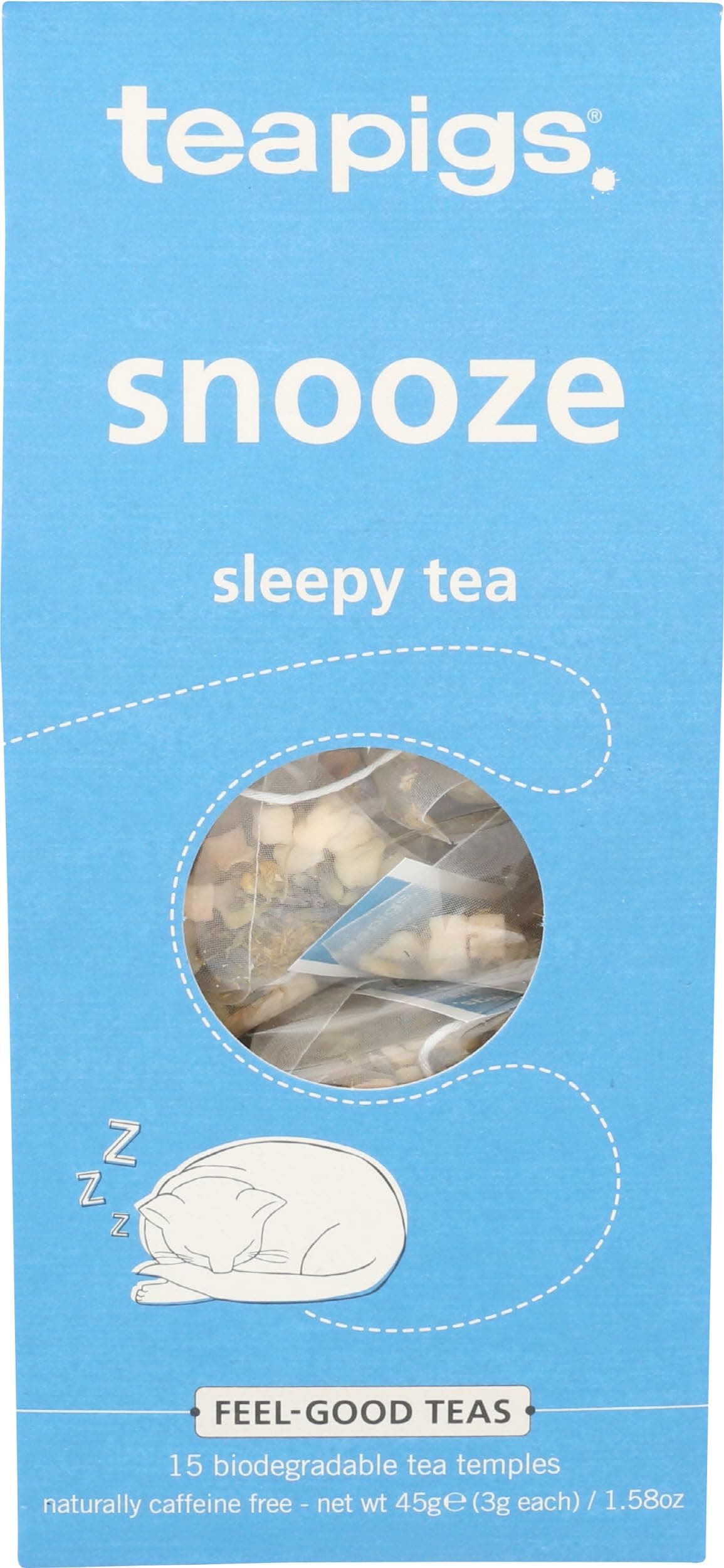 Teapigs Organic Snooze Herbal Tea Made With Whole Herbs and Fruits (1 Pack Of 15 Tea Bags)