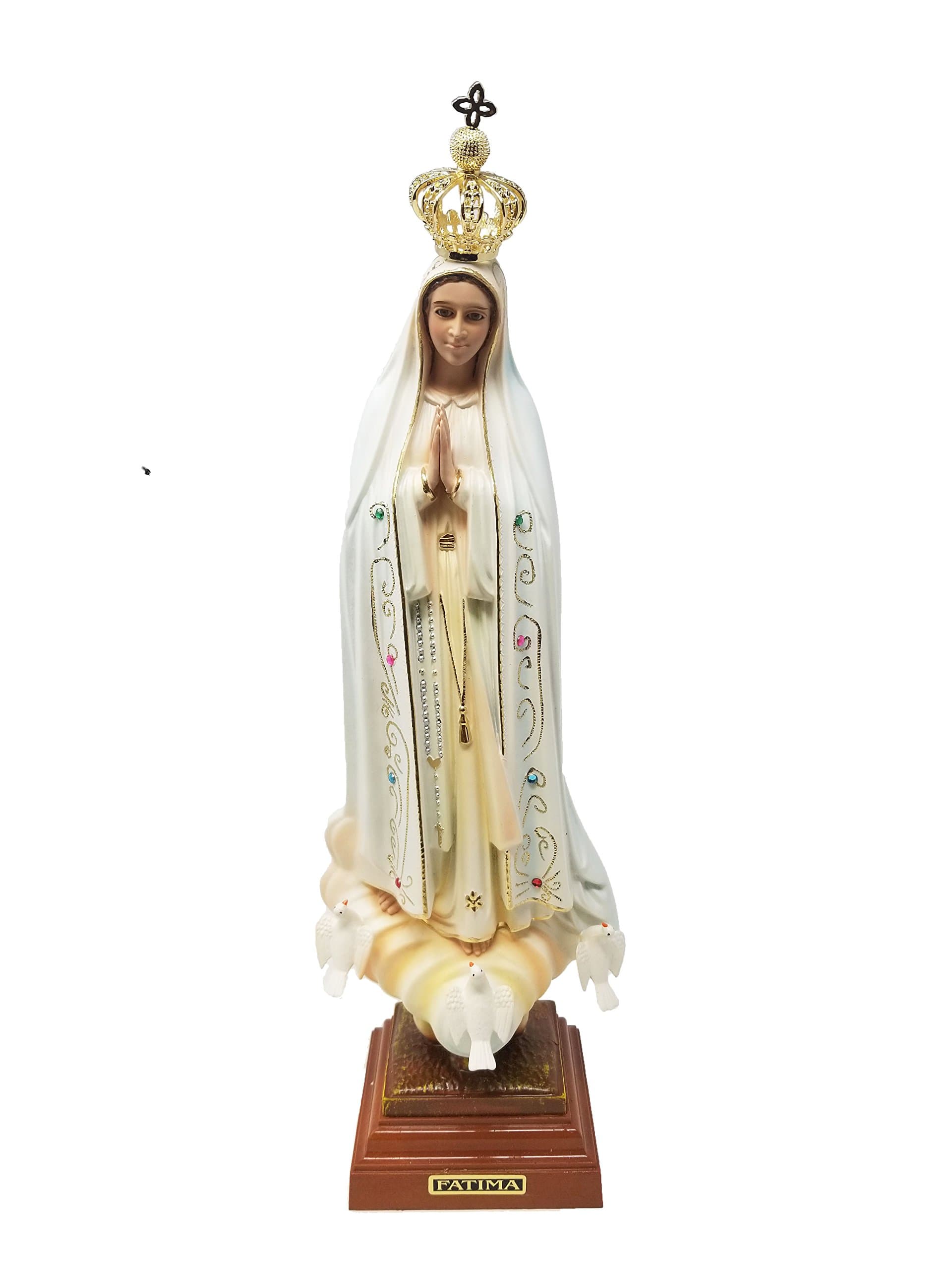 16 Inch Our Lady of Fatima Statue Catholic Virgen de Santa Made in Portugal!