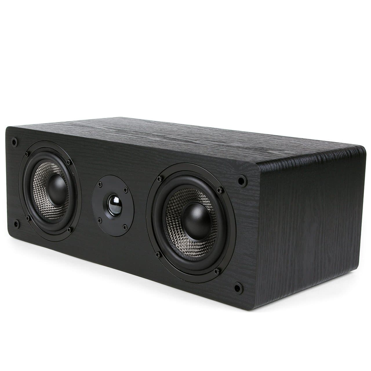MB42-C Center Channel Speaker for Home Theater, Surround Sound, Passive, 2-Way (Black, Each)
