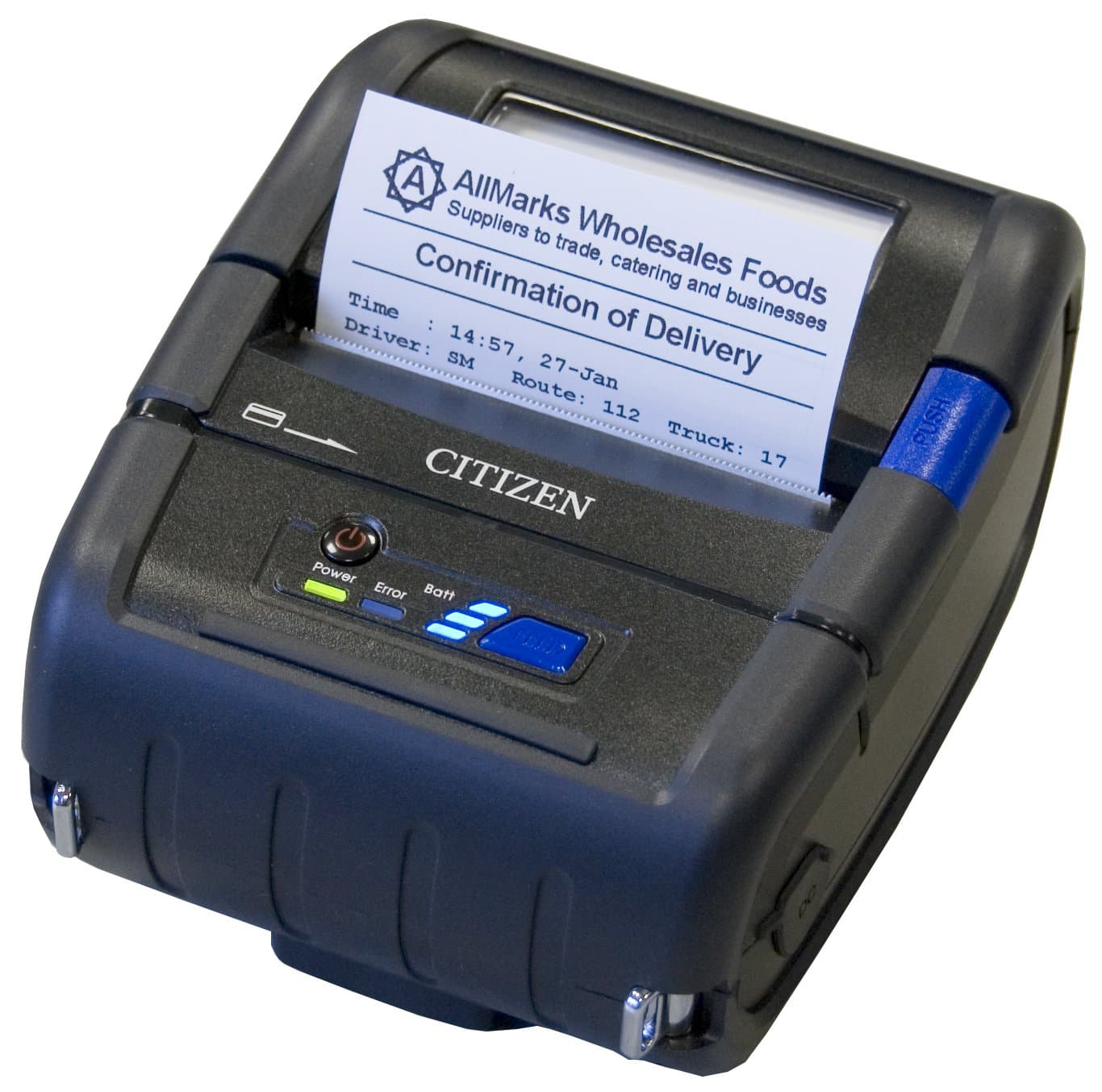 Citizen America CMP-30BTIU CMP-30 Series Portable Mobile Receipt Printer, 3" Printer Class Size, Bluetooth Connection, Apple iOS Certification, Black