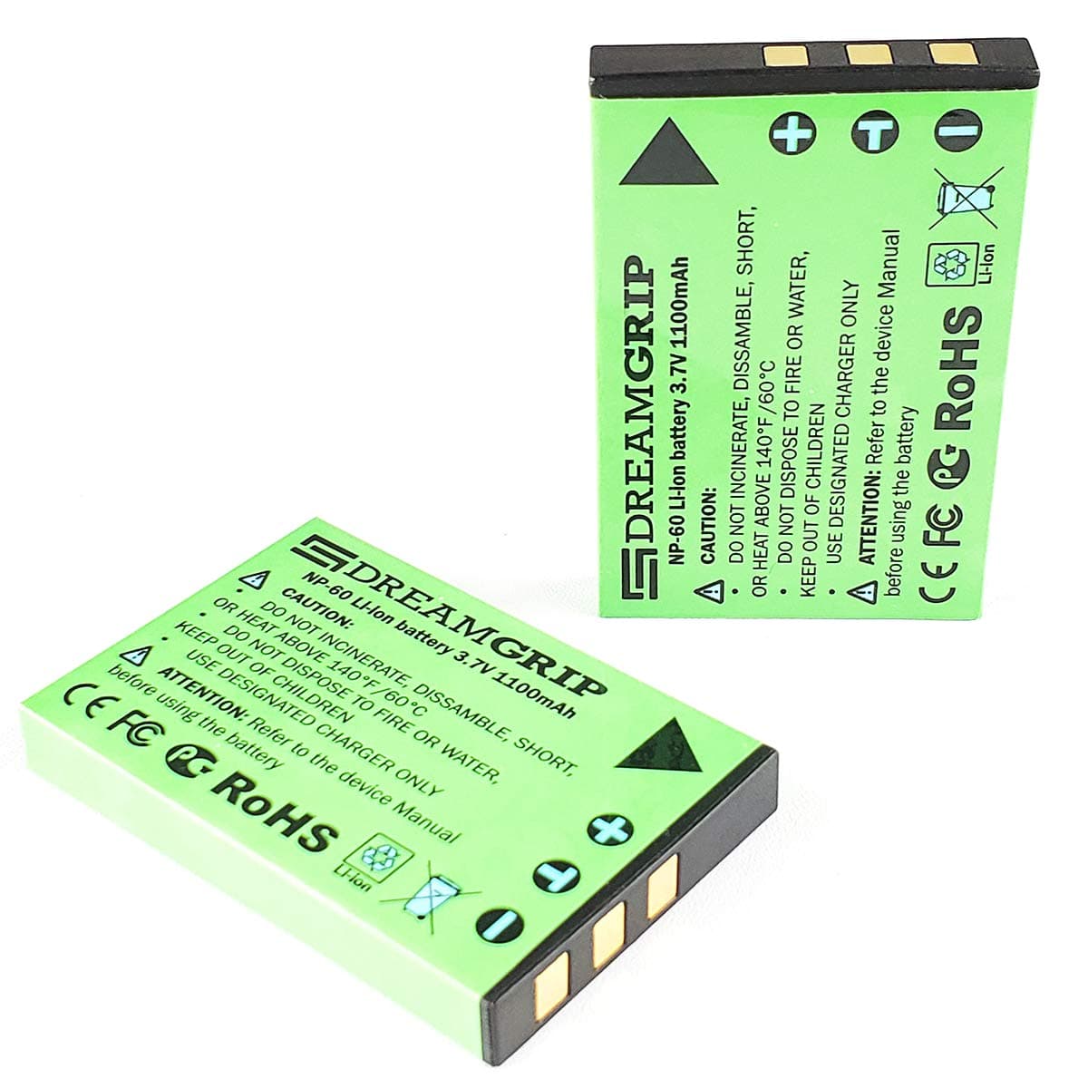 DREAMGRIP Original Rechargeable 3.7V Li-ion Battery 1100 mAh CE/FCC/ROHS Certified Universal External Photo/Video 36 LED Light