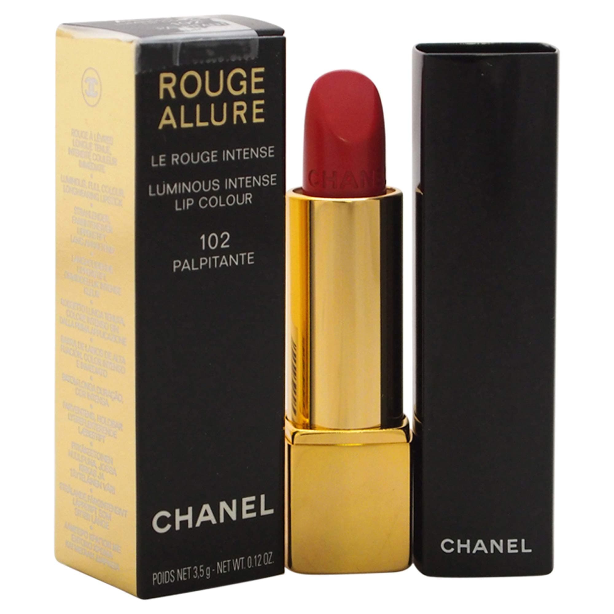 Chanel ROUGE ALLURE lipstick 102 palpitante 3.5 gr