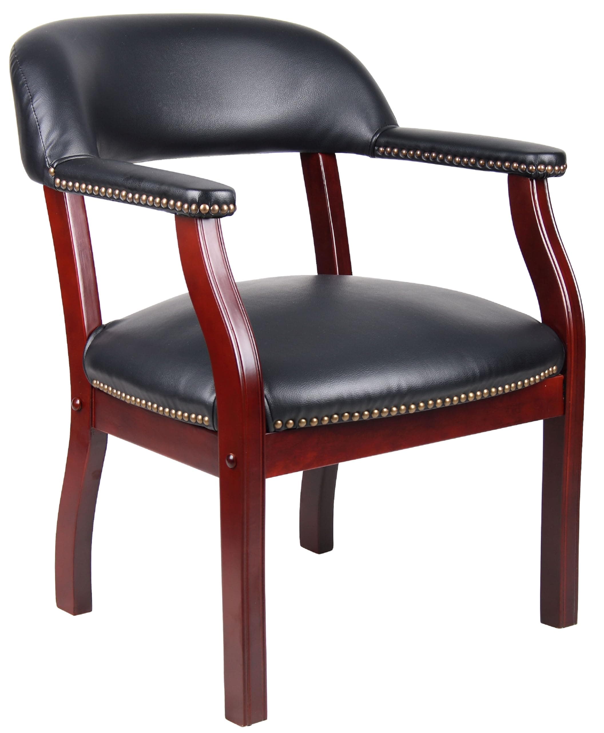 Boss Captain’s Chair In Black Vinyl