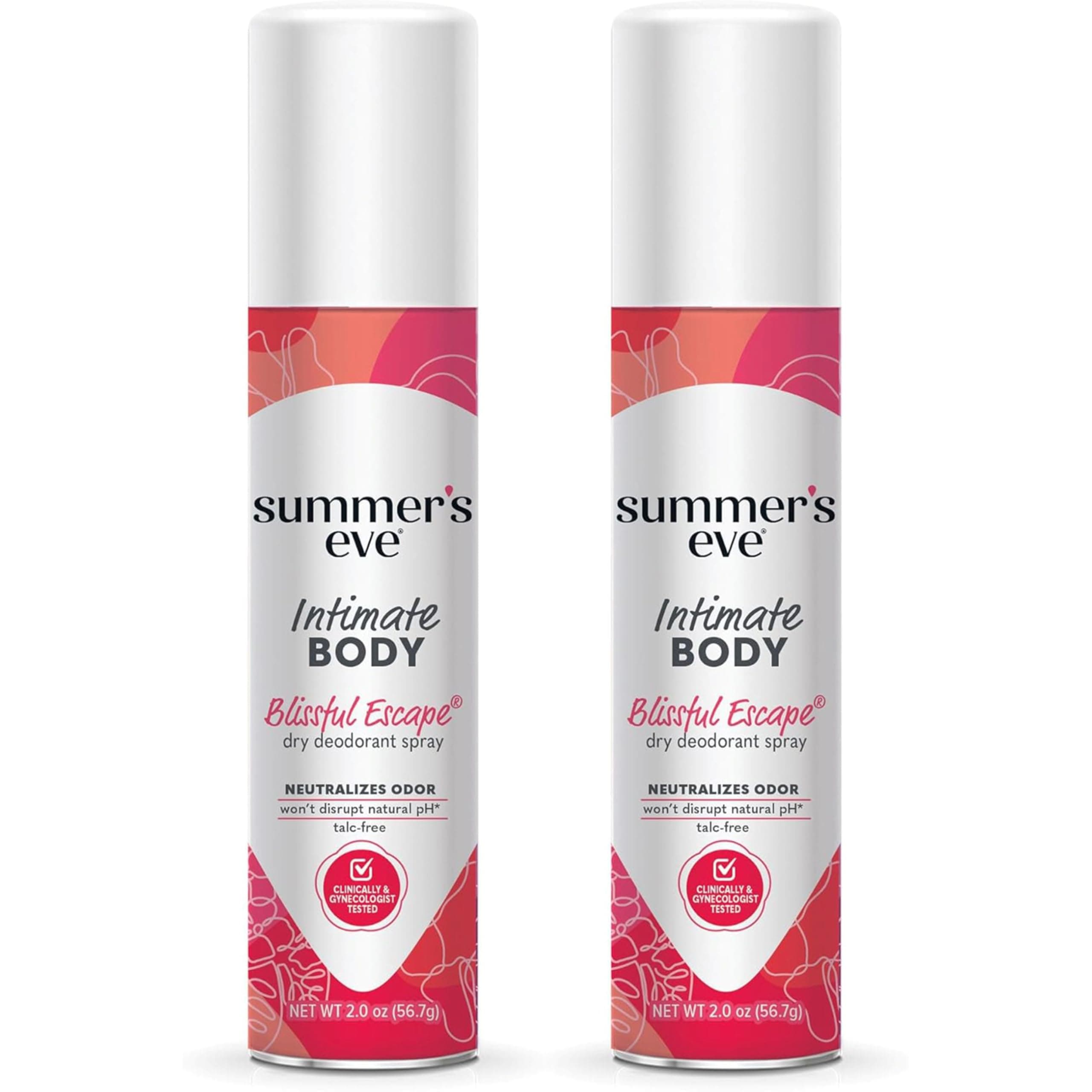 Summer's Eve Blissful Escape Daily Refreshing Feminine Spray, 2 oz (Pack of 2)