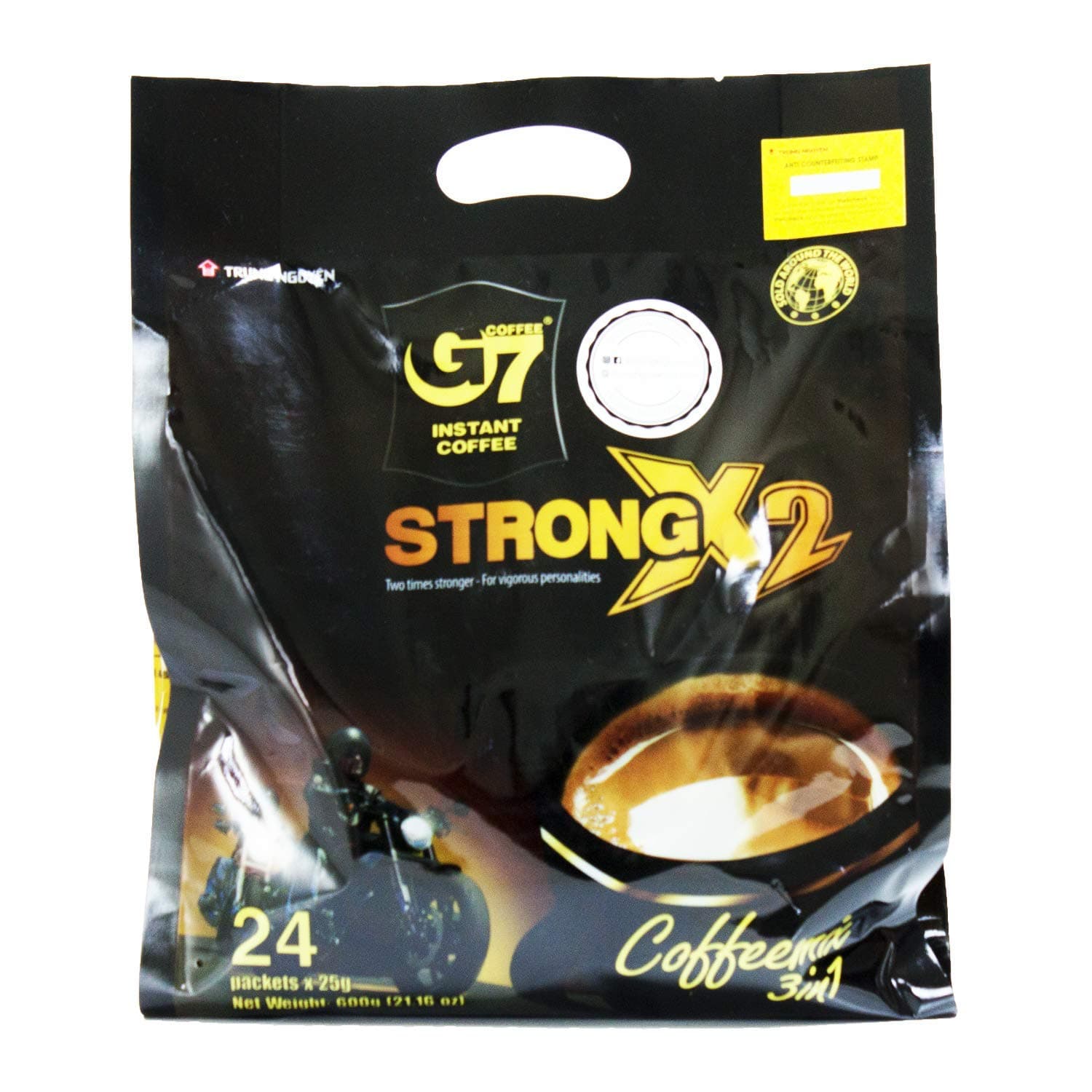 G7 STRONG 2X Vietnamese 3 in 1 Coffee 21.16oz(600g), 24 Sticks