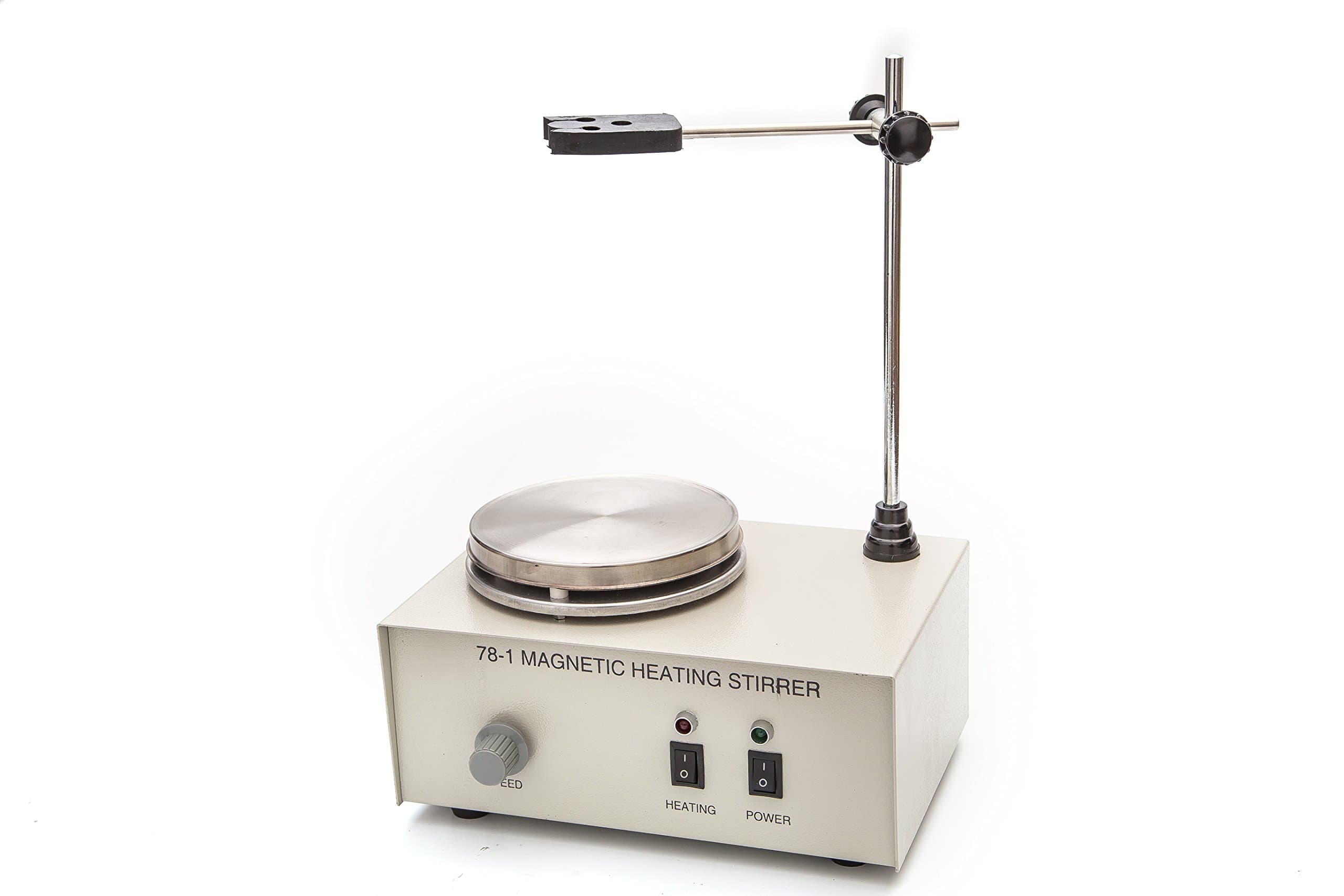 Fristaden Lab 78-1 Analog Magnetic Stirrer Hot Plate Mixer, 1,000mL, 0~2000RPM, 150W Heating Power 250°C Max Independently Controls Temperature and Speed