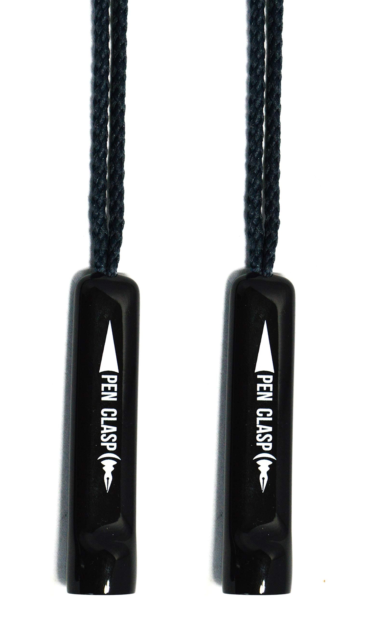 NPGD 2 Black Pen Holders with Lanyard | Holds Pen - Highlighter - Marker - Pencil | Home - Office - School | Made in USA