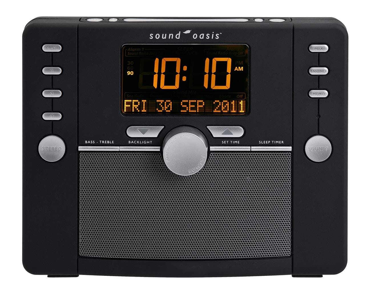 Sound Oasis S-5000 Deluxe Sleep Sound Therapy System, Black