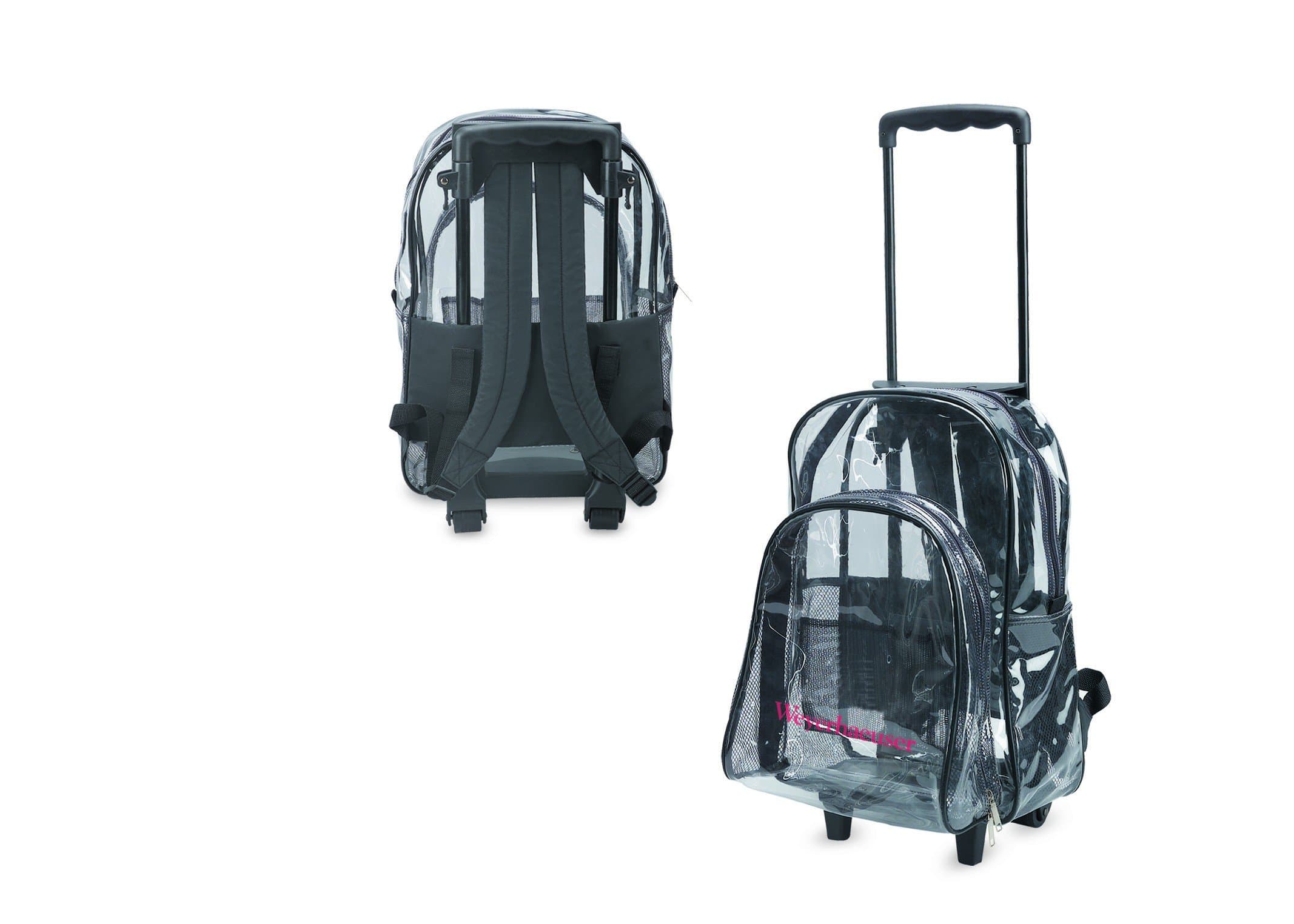 Clear Backpack With Wheels