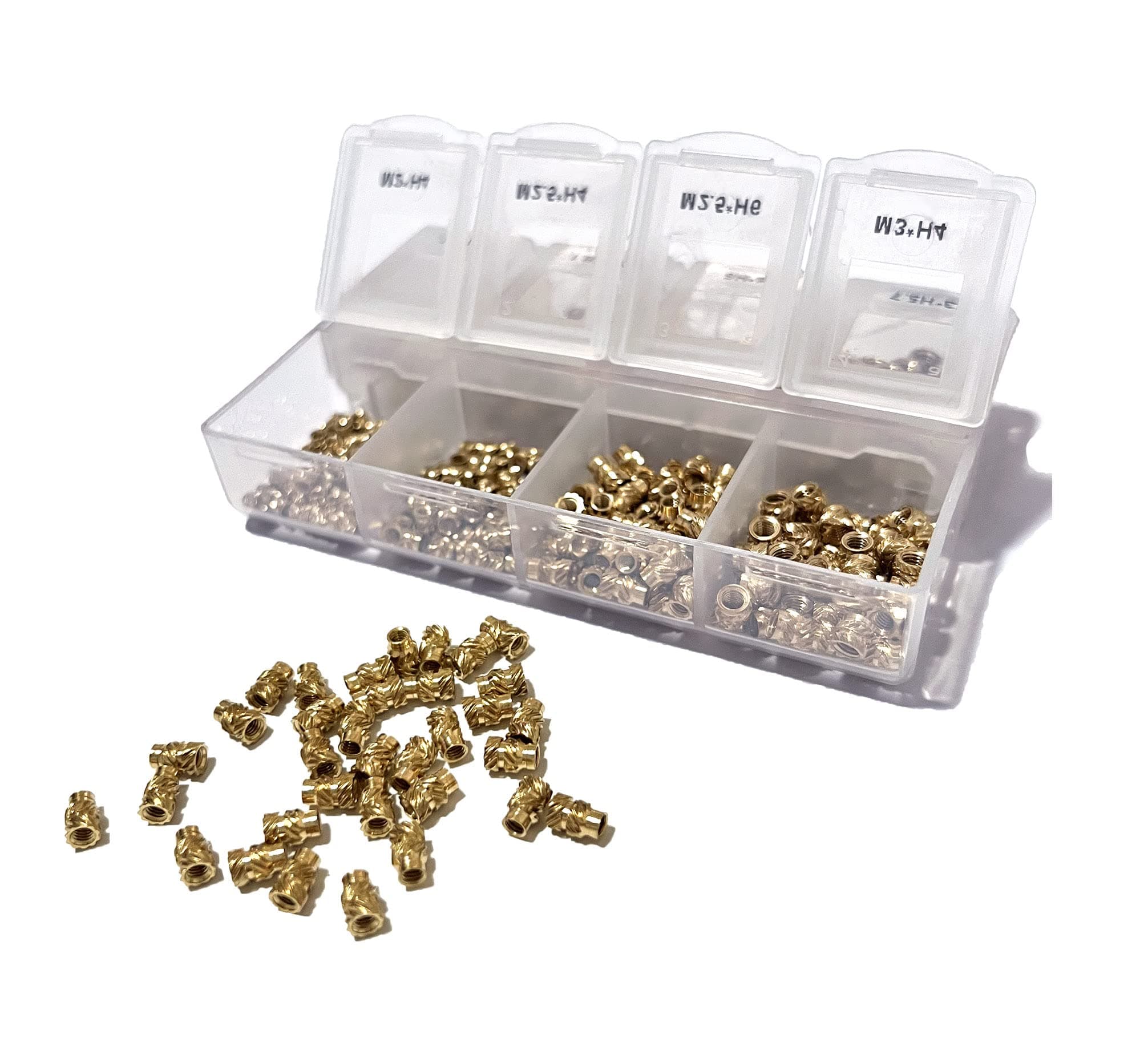 M3 M4 M5 Threaded Inserts for Plastic 3D Printing Heat Set Insert Kit 145pcs