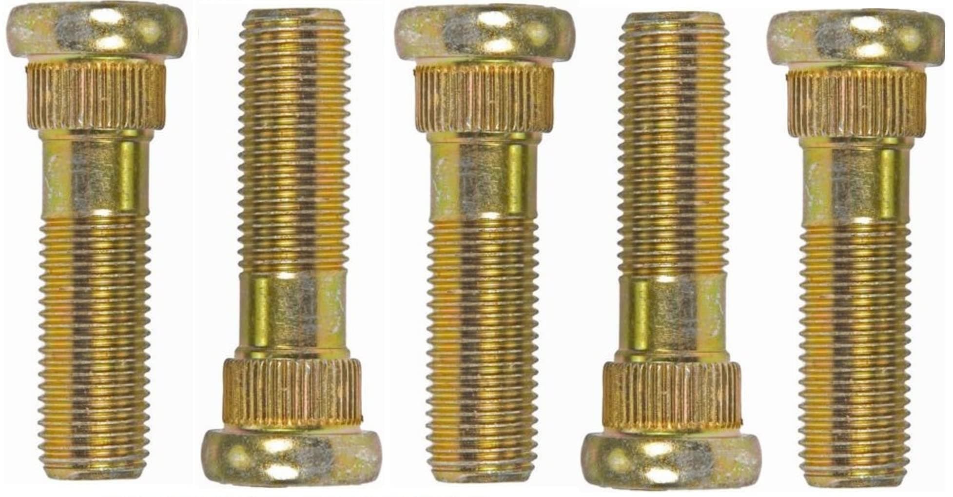 FIVE-UPGRADED Wheel Stud Bolts FITS: 1990-2025 Subaru Forester, WRX, STI, Outback, Impreza, B9, Tribeca, Legacy, XV Crosstrek BRZ, Ascent SVX Baja Toyota 86 Scion FR-S M12-1.25 Replaces Dorman 610-566