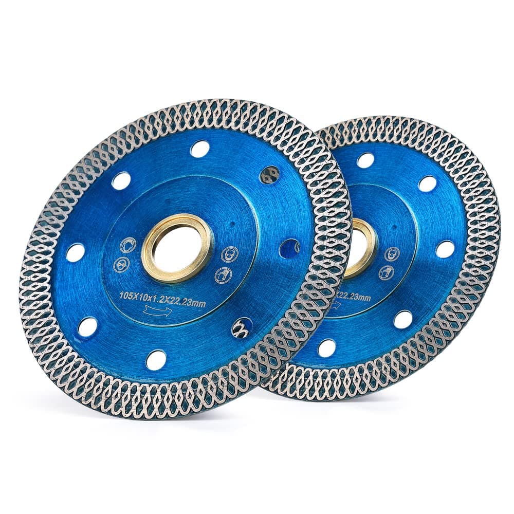 SOlidure 2Pcs/Lot 4Inch Super Thin Diamond Saw Blades Porcelain Tile Cutting Blade for Granite Marble Ceramic Tiles