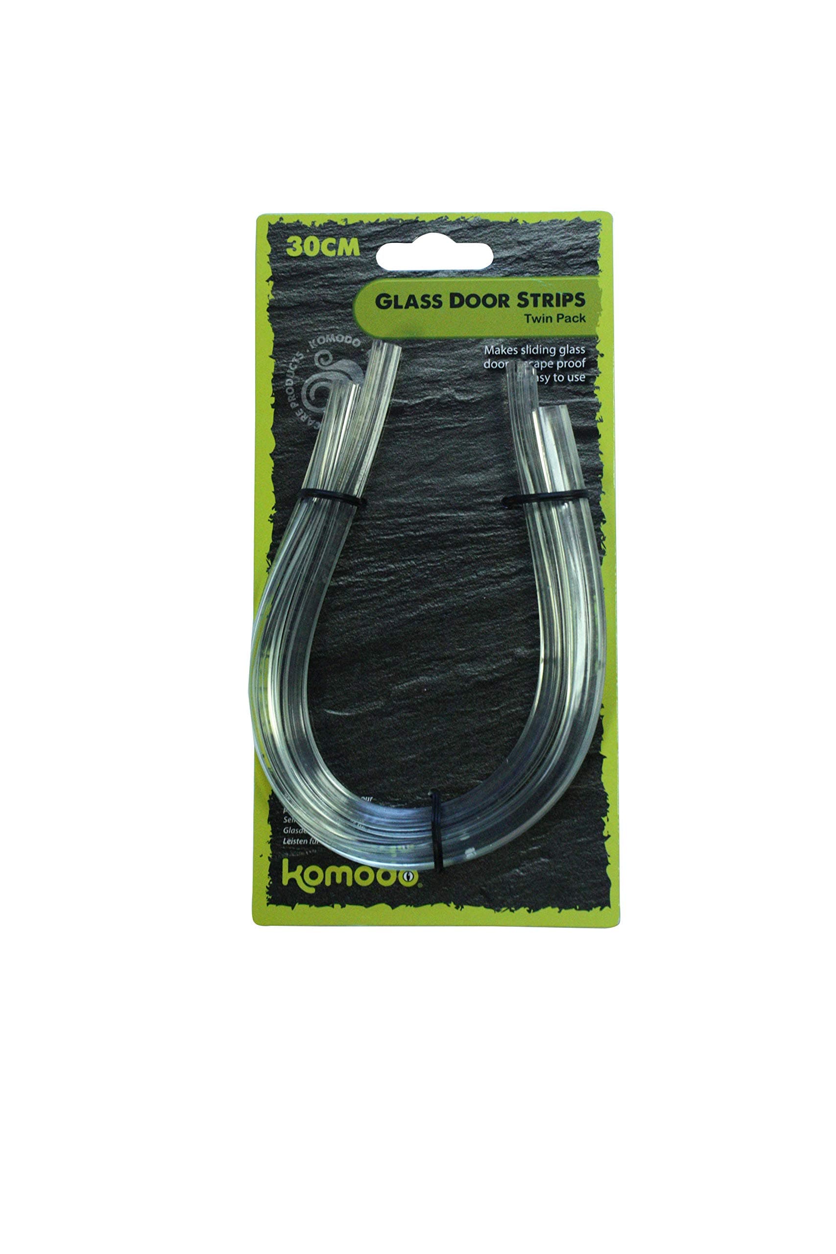 Komodo Glass Door Strip, 30 cm, Twin Pack