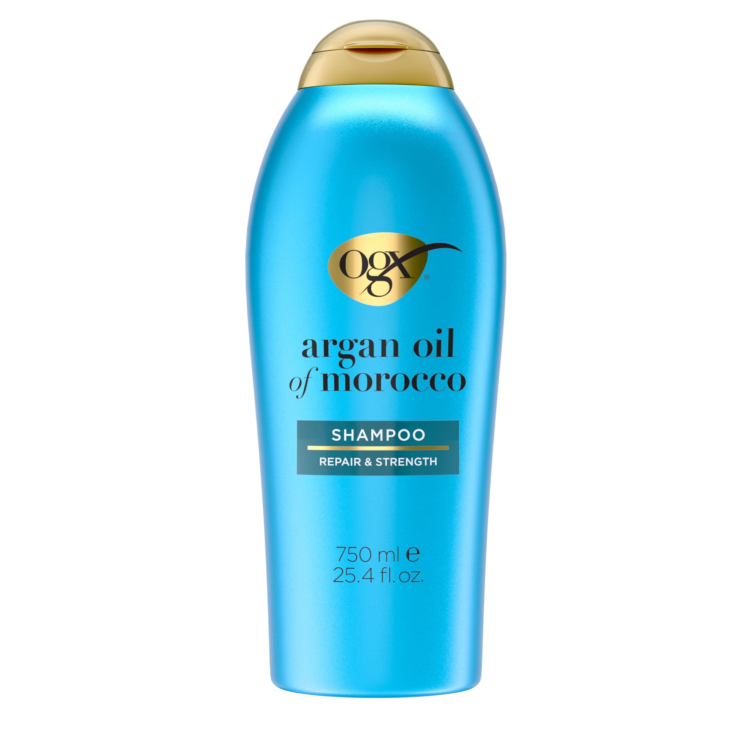 OGX Renewing Argan Oil of Morocco Shampoo - Strengthens and Repairs Dry, Damaged Hair - Paraben-Free, Sulfate-Free - 25.4 fl. oz