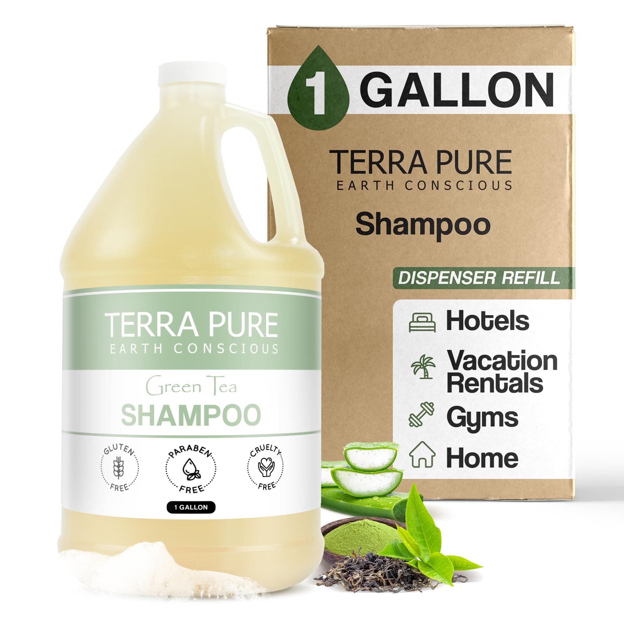 Hotel Shampoo | 1 Gallon | For Hospitality & Vacation Rentals to Refill Dispensers | (Single Gallon)