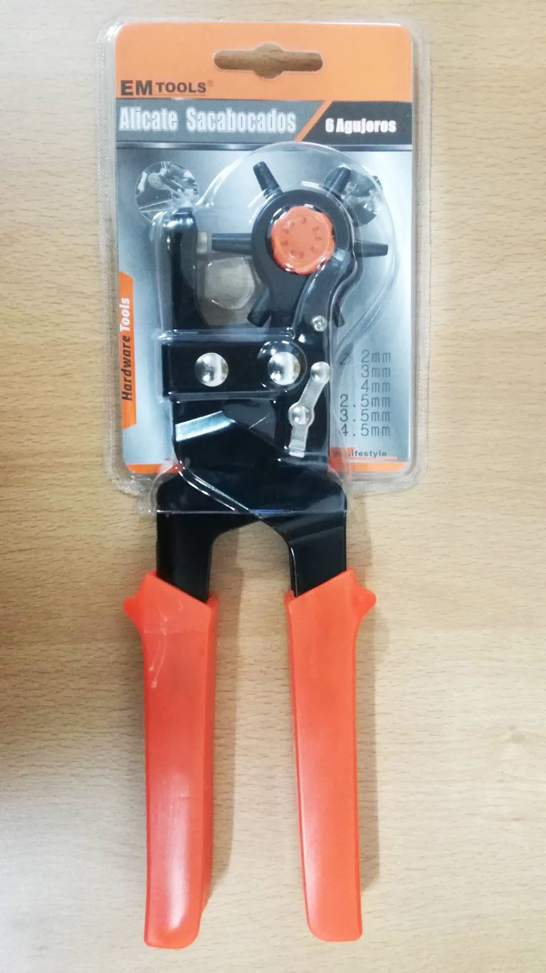 Revolving Punch Pliers Punch Leather and cinturas Punch with 6 punch oval 2/2.5/3/3.5/4/5 mm