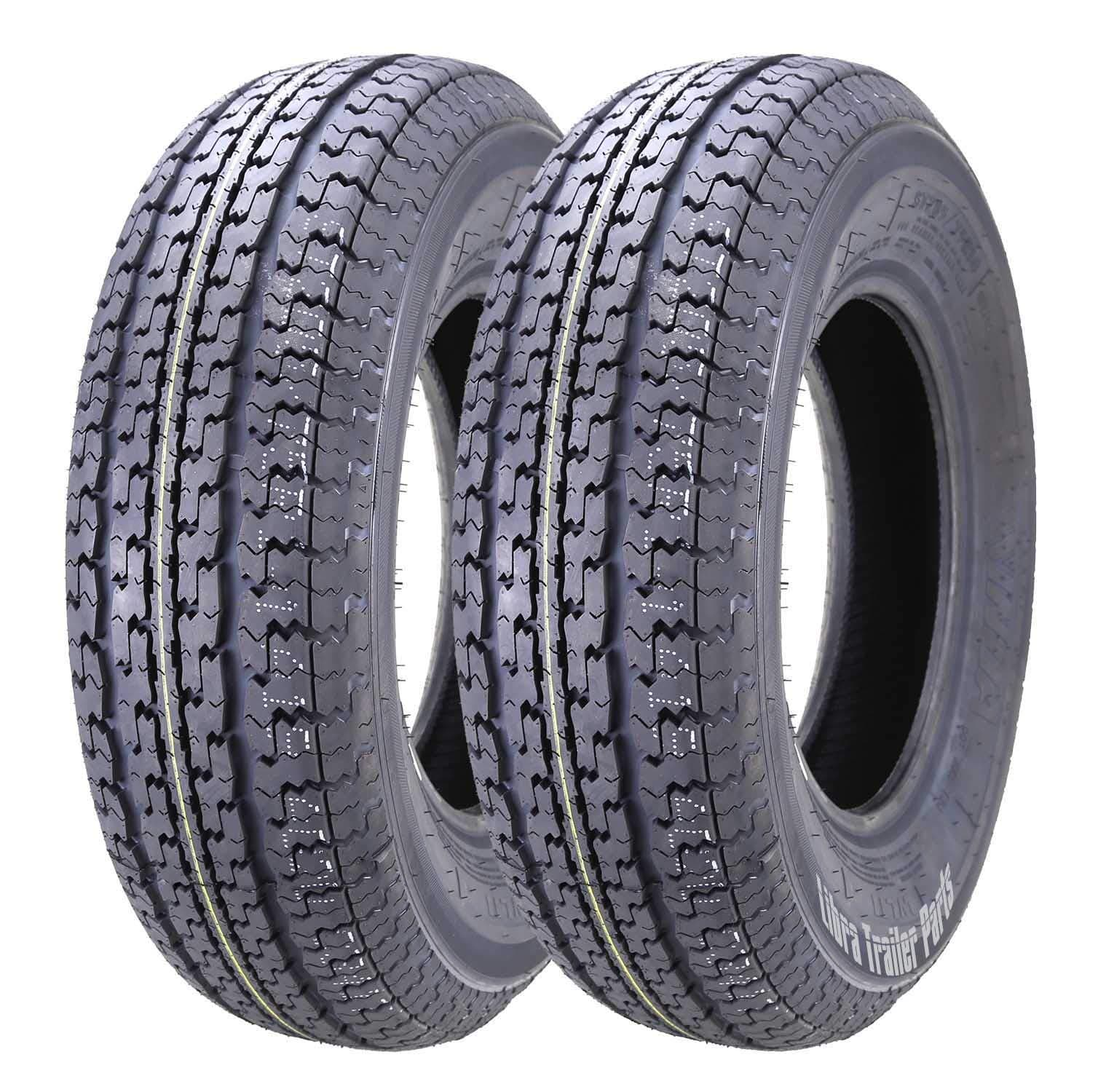 2 FREE COUNTRY Premium Trailer Tires ST 225/75R15 10PR LR E - 11017