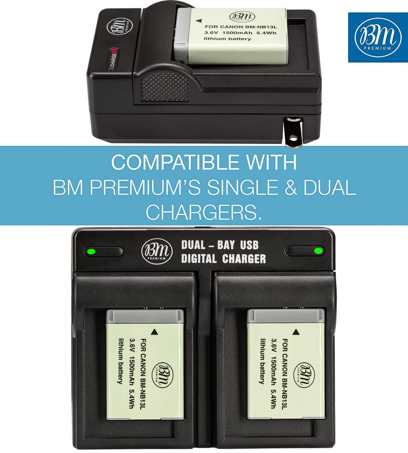 BM Premium NB-13L Battery for Canon PowerShot SX740 HS, G1 X Mark III, G5 X, G7 X, G7 X Mark II, G9 X, G9 X Mark II, SX620 HS, SX720 HS Digital Cameras