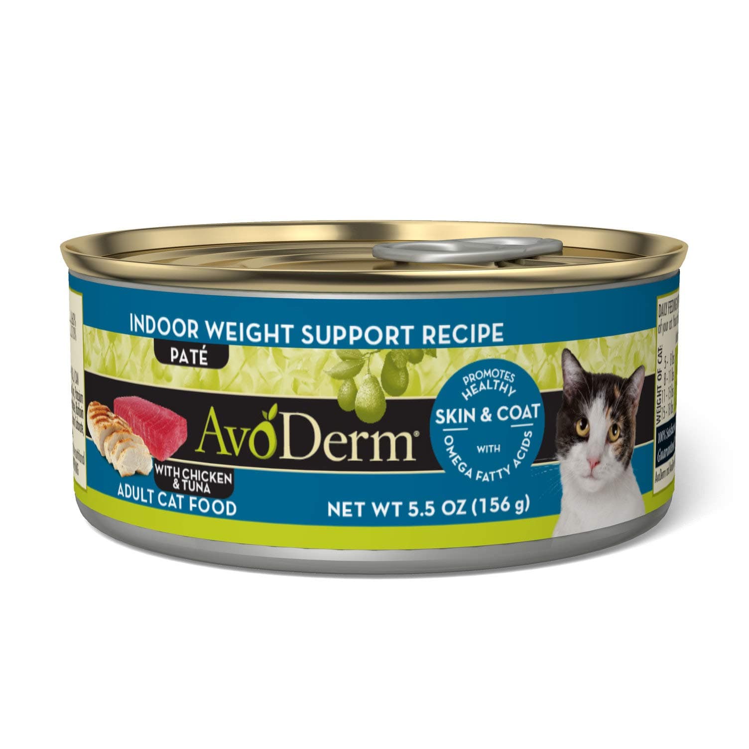 Avoderm Natural Indoor Weight Control Cat Food, 5.5-Ounce Cans, Case Of 24