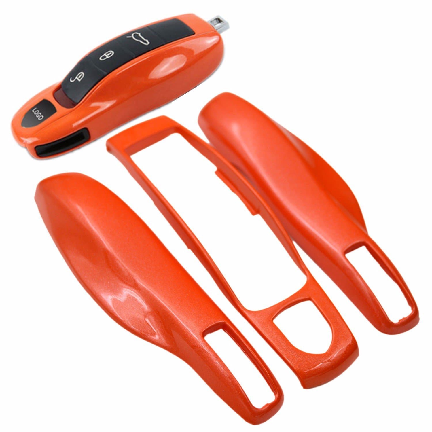 3-pieces Painted Center and Side Key Casing Shell Cover for Porsche Boxster Turbo Cayenne Panamera Macan Cayman 911 918 996 997 991
