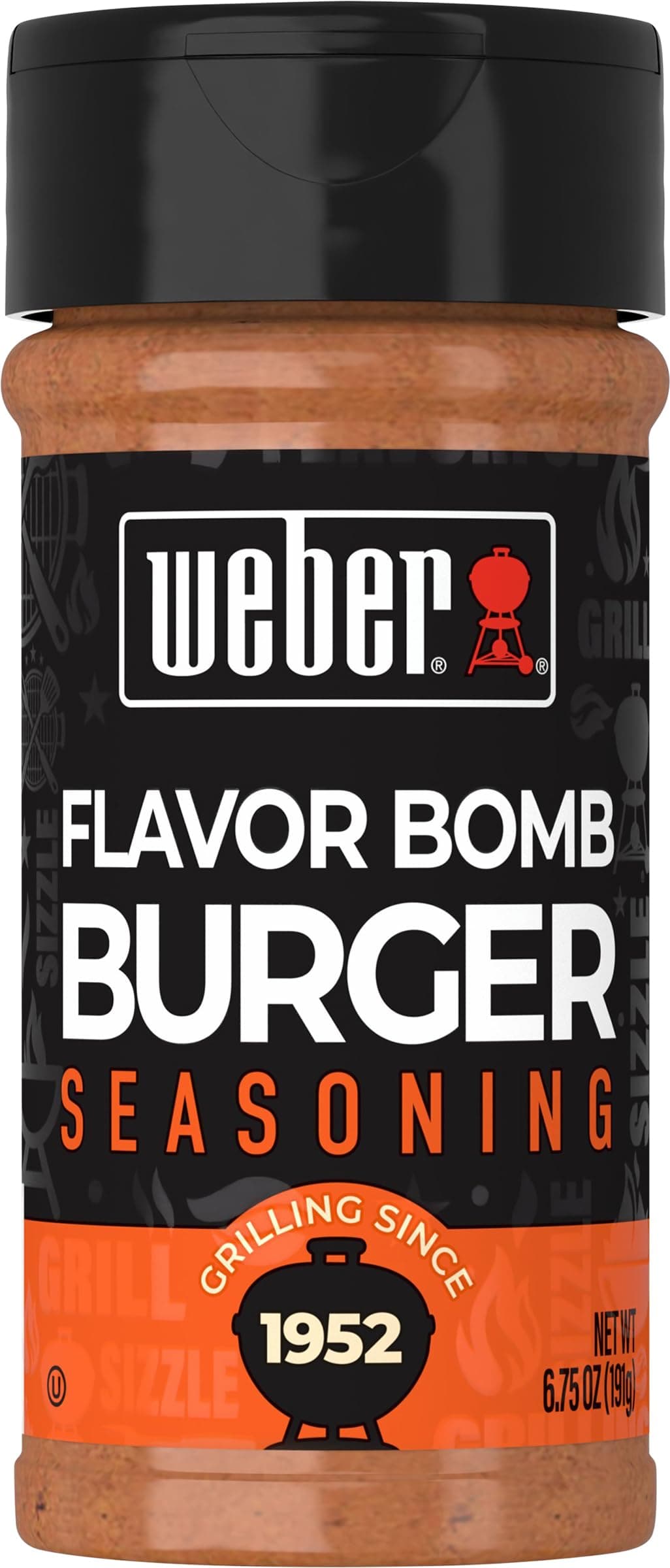 Weber Flavor Bomb Burger Seasoning, 6.75 Ounce Shaker