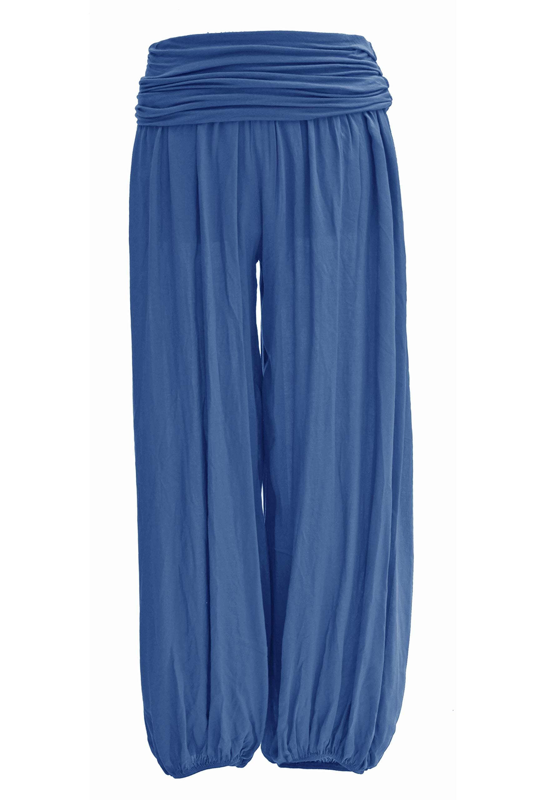 TEXTURE Ladies Women Italian Lagenlook Plain Viscose Boho Harem Ali Baba Trouser Pants Joggers One Size