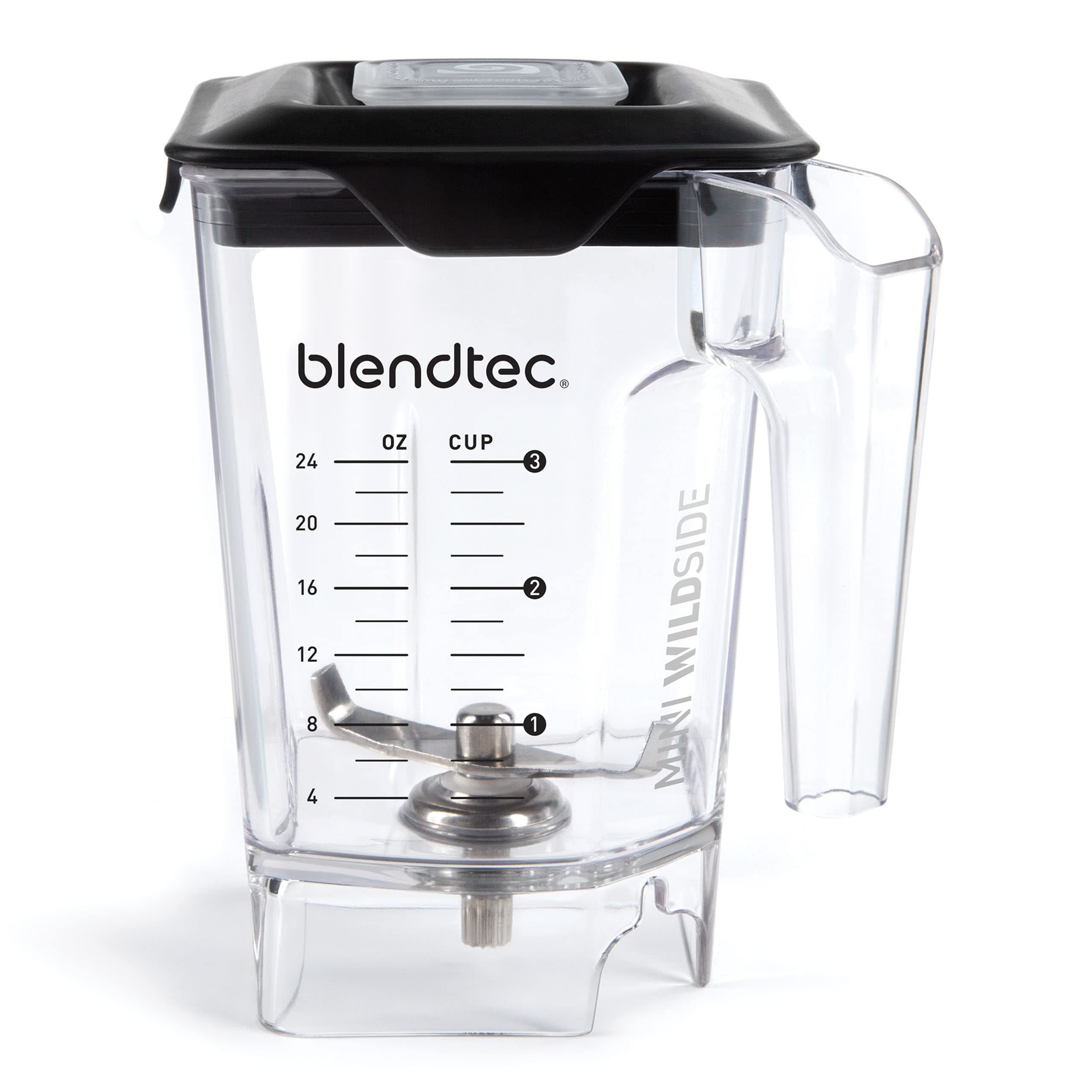 Blendtec Mini WildSide (46 oz), Five Sided, Personalized Blender Jar Vented Latching Lid, BPA-free, Clear