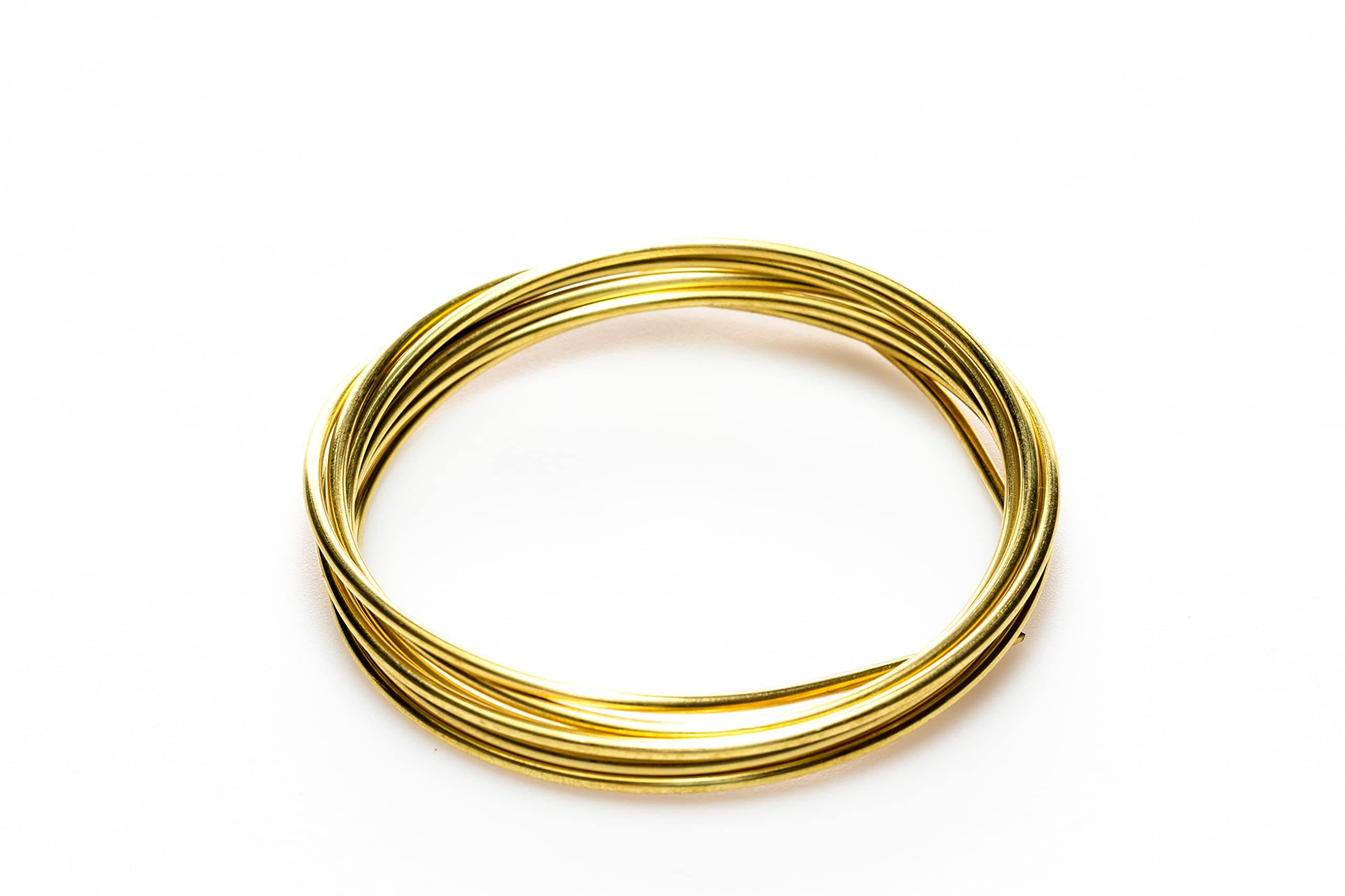 14 Gauge, Jeweler's Brass Wire, Red Brass, Round, Dead Soft, CDA #230 Alloy Jewelry Grade Made in USA - 5FT by CRAFT WIRE