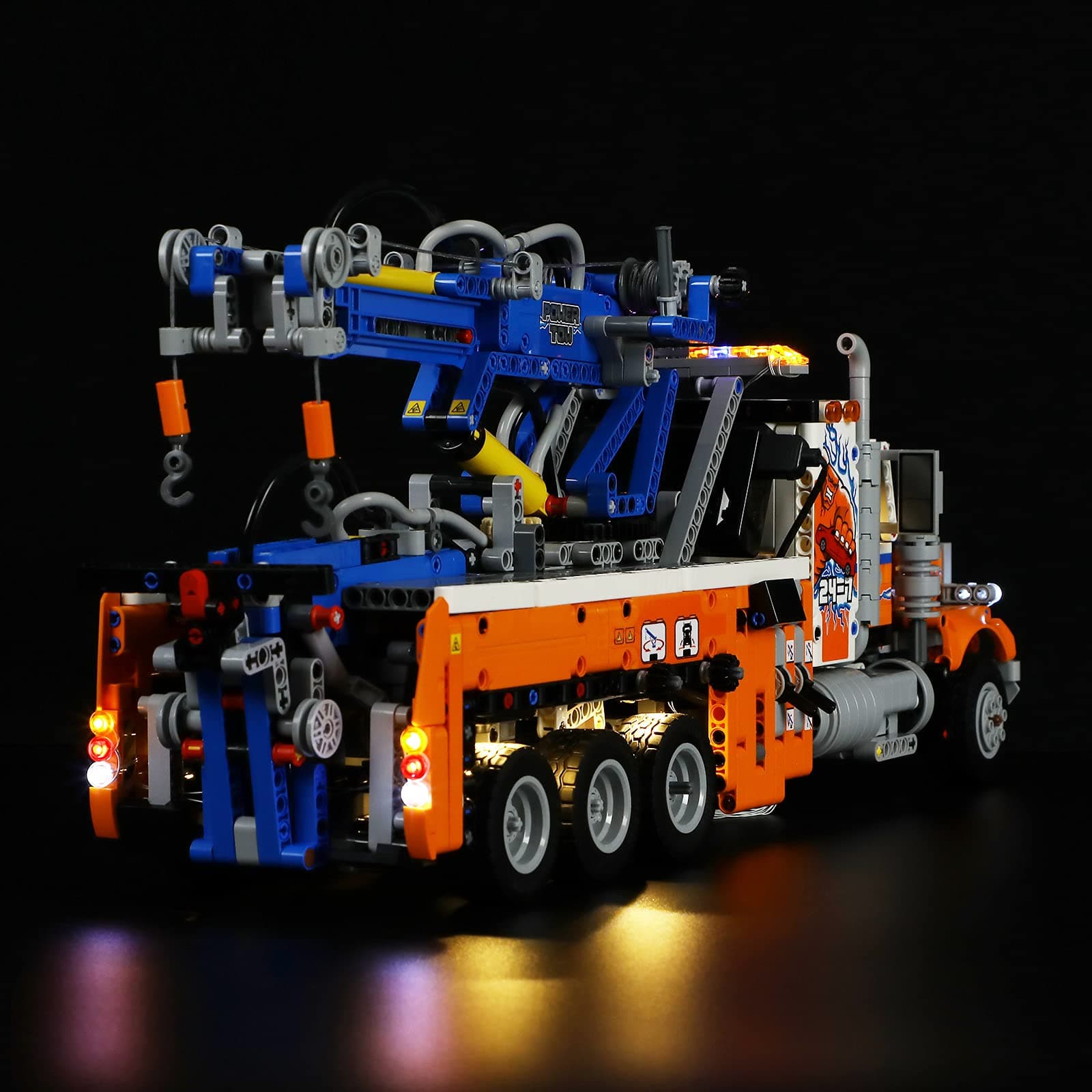 Lightailing LED Light Set for Large Tow Truck Building Blocks - Lego 42128 Compatible LED Light Kit (Sold Separately)