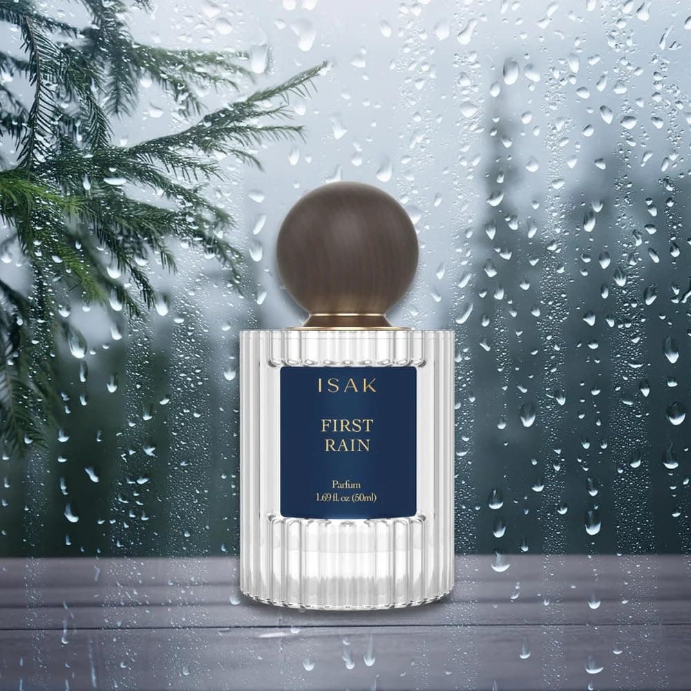 - First Rain Unisex Perfume | Eau de Parfum | Premium Perfumes for Men, Women | Petrichor, Amber, Cedarwood | Fresh, Long Lasting, Travel Size - 50ml