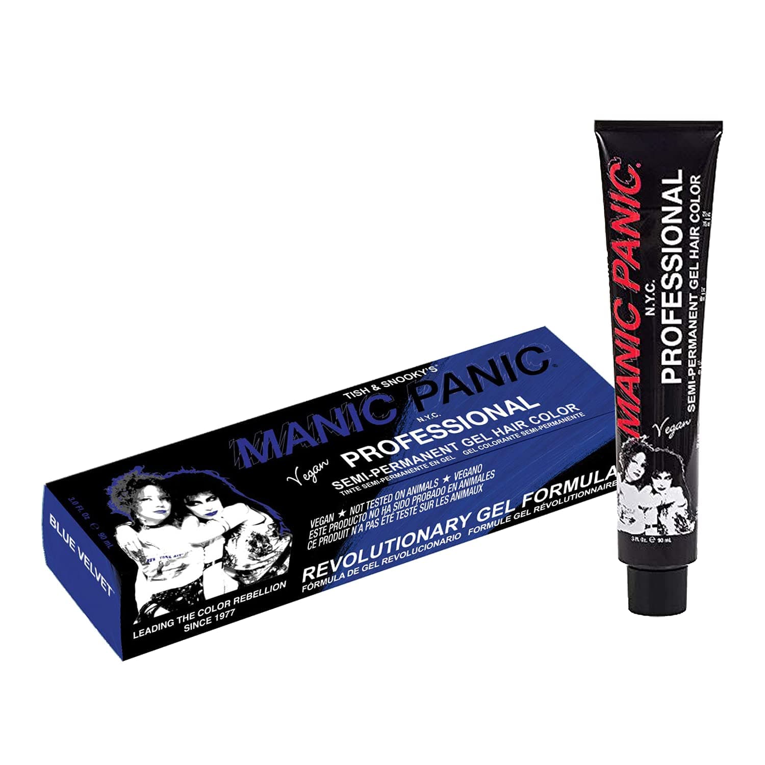 Manic Panic Professional Gel Semi-Permanent Hair Color, Blue Velvet