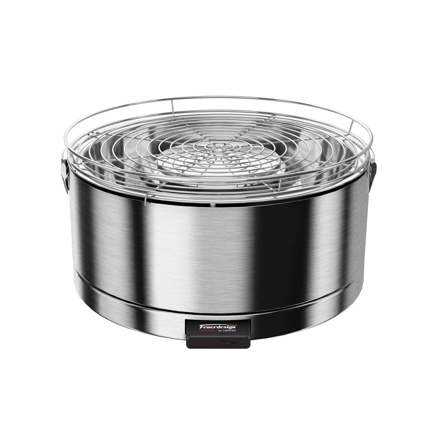 Feuerdesign Mayon 2009415 Charcoal BBQ Grill, Charcoal Barbecues Table Grill with Fan Stainless Steel, Piece