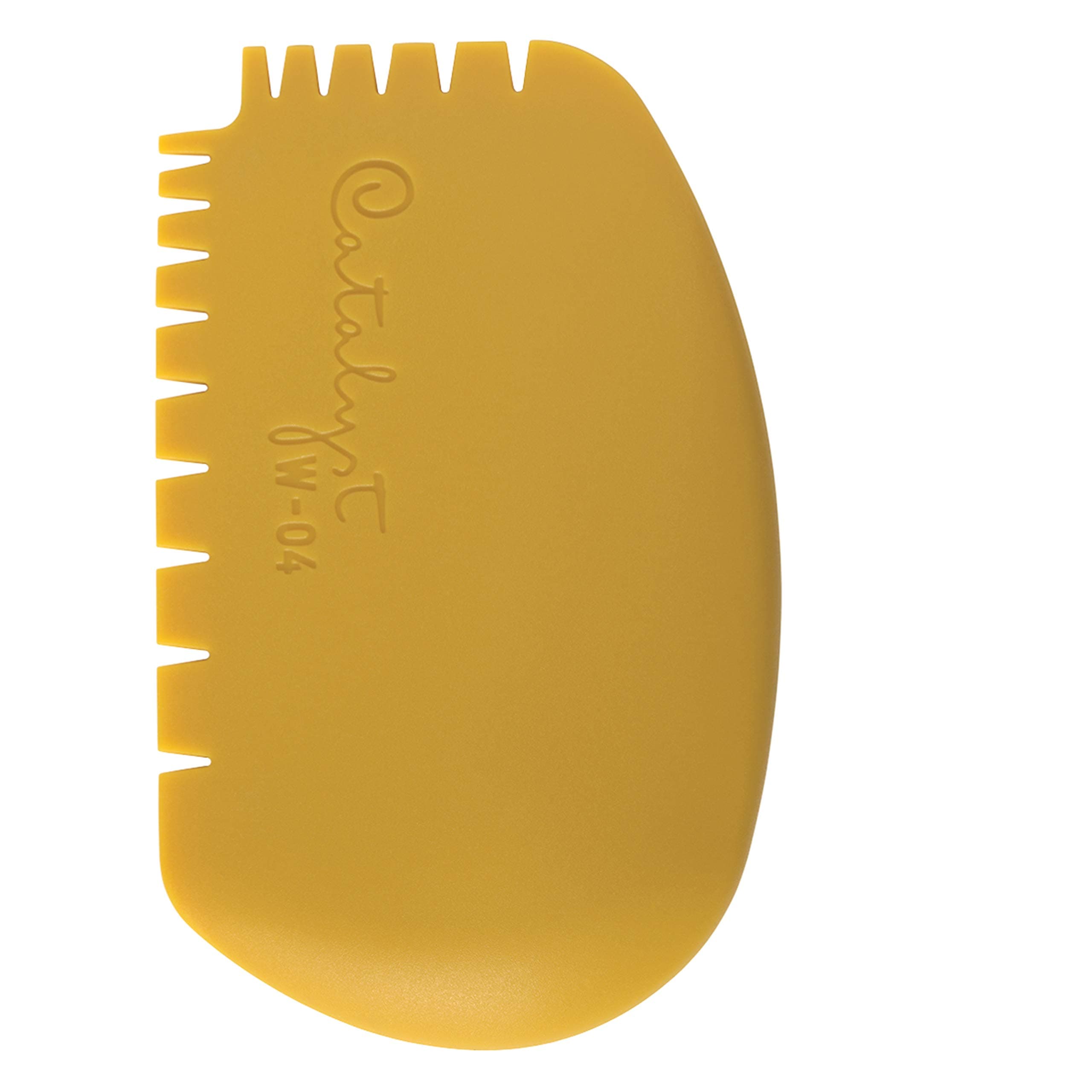 Princeton Artist Brush Catalyst Silicone Wedge Tool, Yellow W-04
