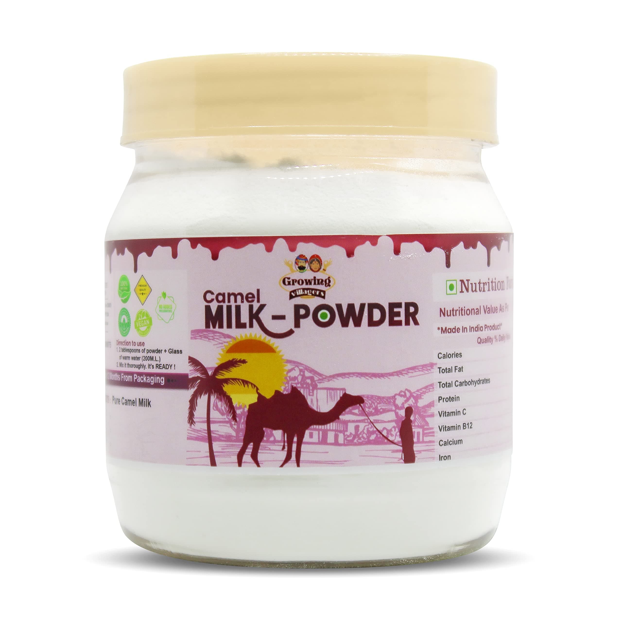 Camel Milk Powder For Height Growth | Immunity Booster | No Additives No Preservatives | 150 Grams