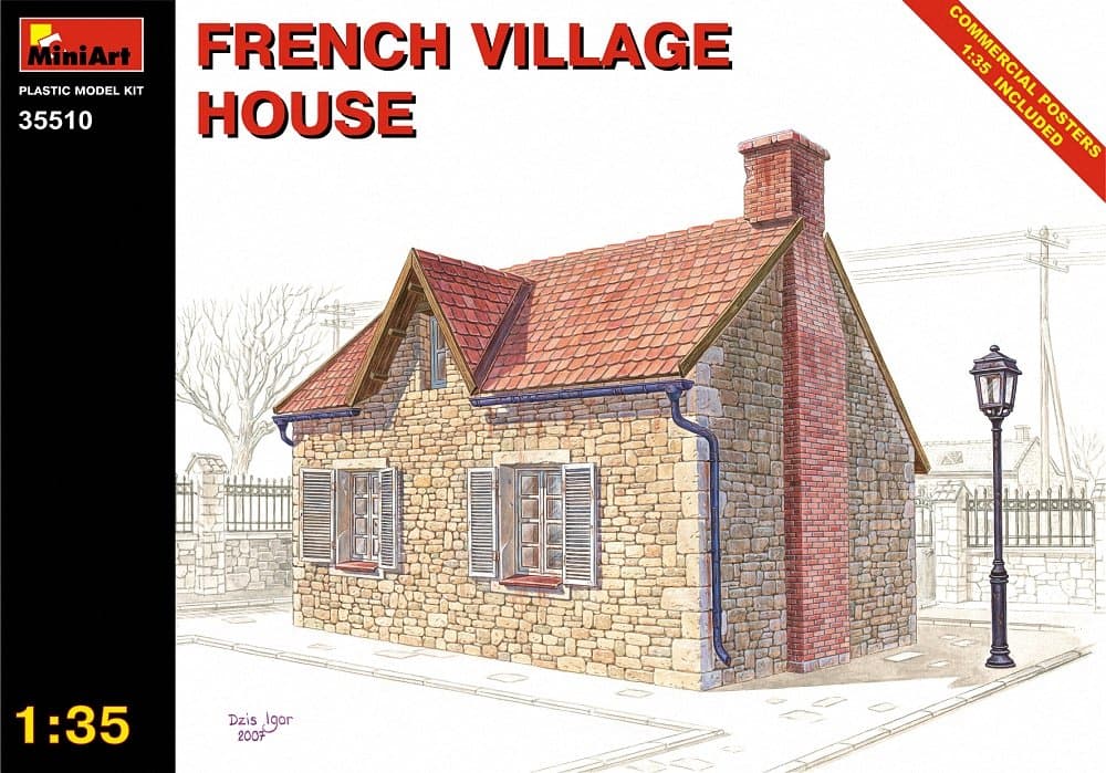 Mini Art Plastics French Village House