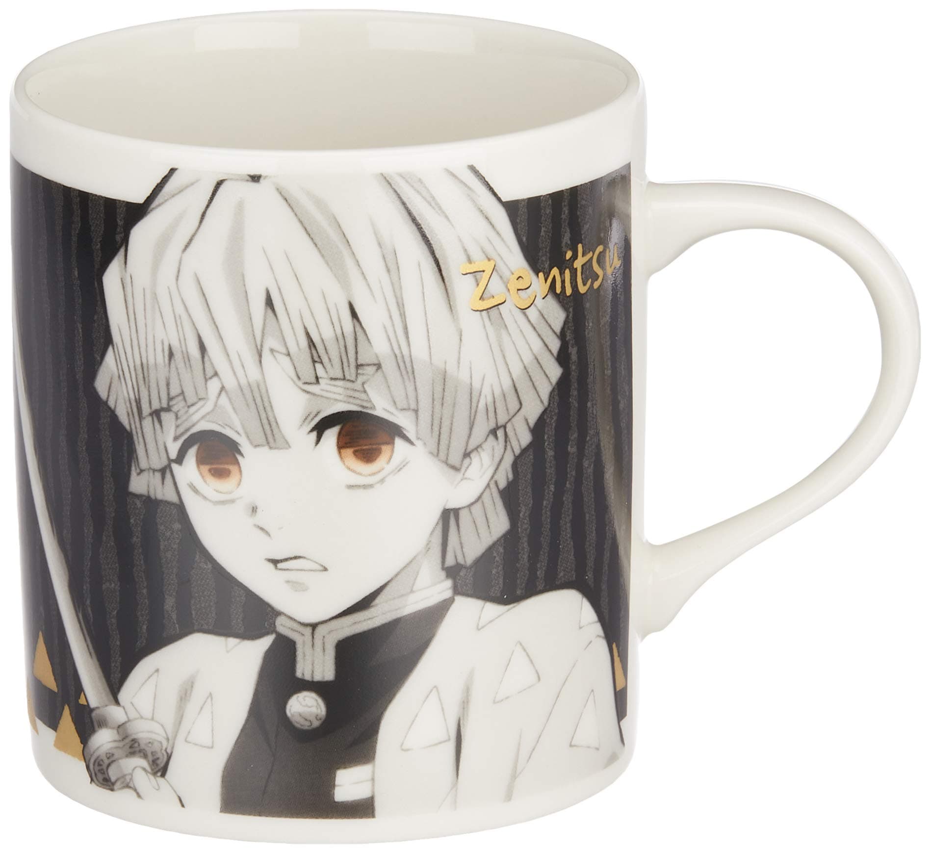 金正陶器(Kaneshotouki) Demon Slayer 073113 Zenitsu Agatsuma Mug, Monochrome