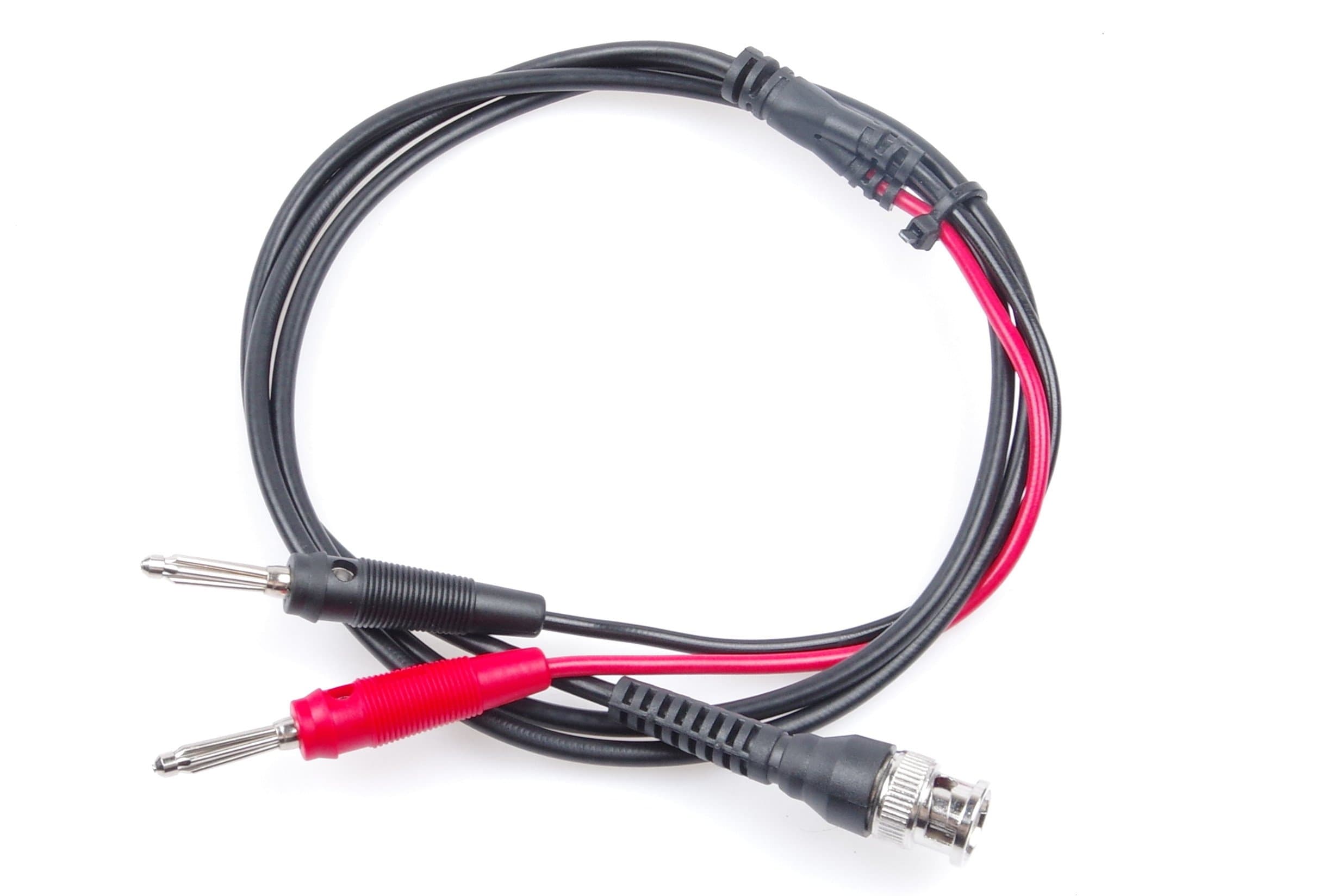 Coaxial Cable BNC Male to Dual Banana Plug Test Lead for Oscilloscope 1.2M/47.2in