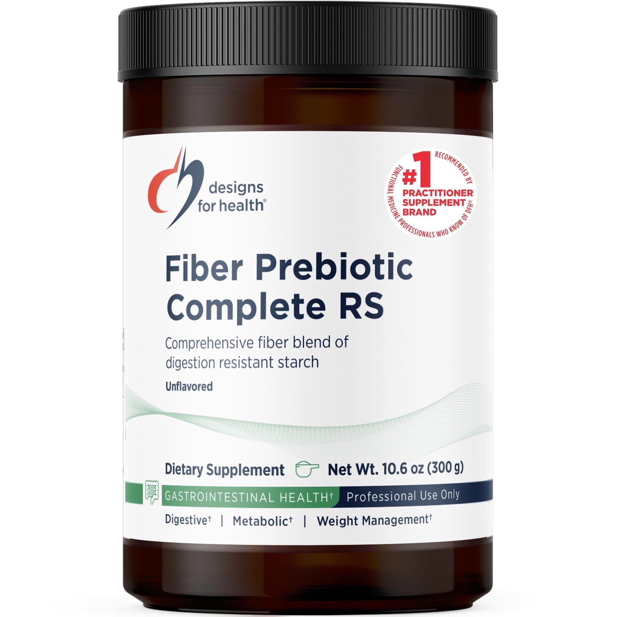 PaleoFiber RS - Fiber Supplement Powder with Resistant Starch - Organic Green Banana Flour + Organic Potato Starch Powder, Non-GMO + Unflavored (30 Servings / 300g)