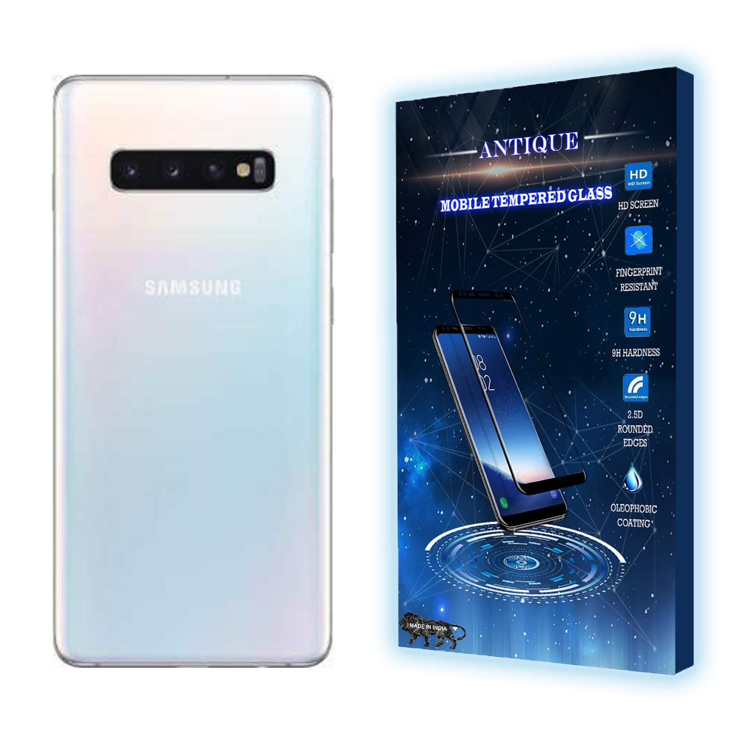 ANTIQUENo Flash-Cut Camera Lense Guard Tempered Glass Compatible for Samsung S10