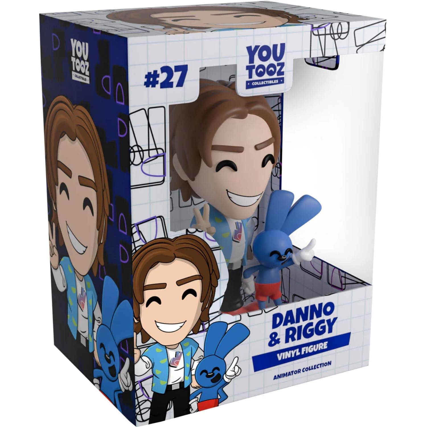 Danno & Riggy 4.7" Inch Vinyl Figure, Official Artist Collectible from The Animator Collection [Ages 15+]