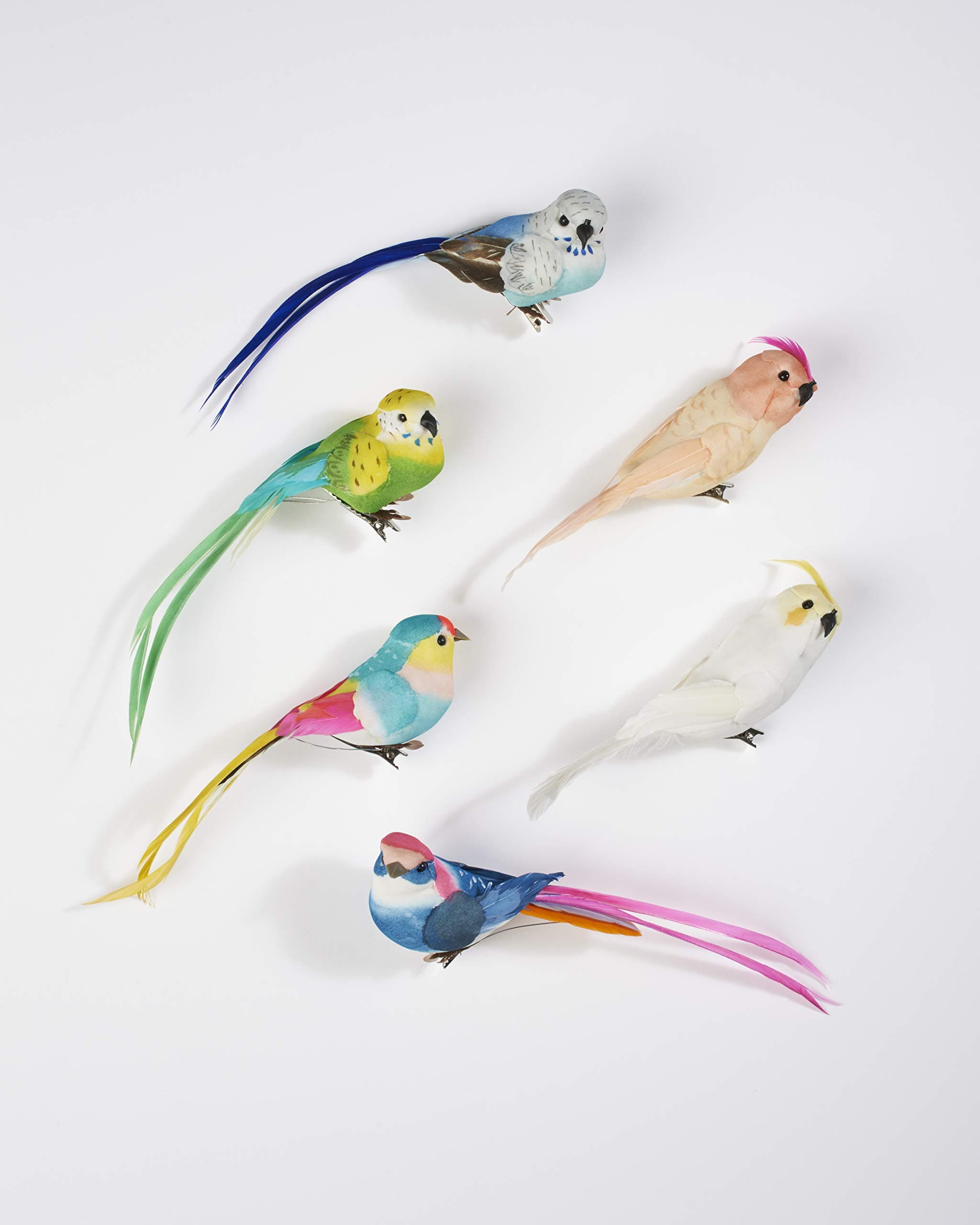 Petra Boase ltd Set of 6 Feather Bird Clips