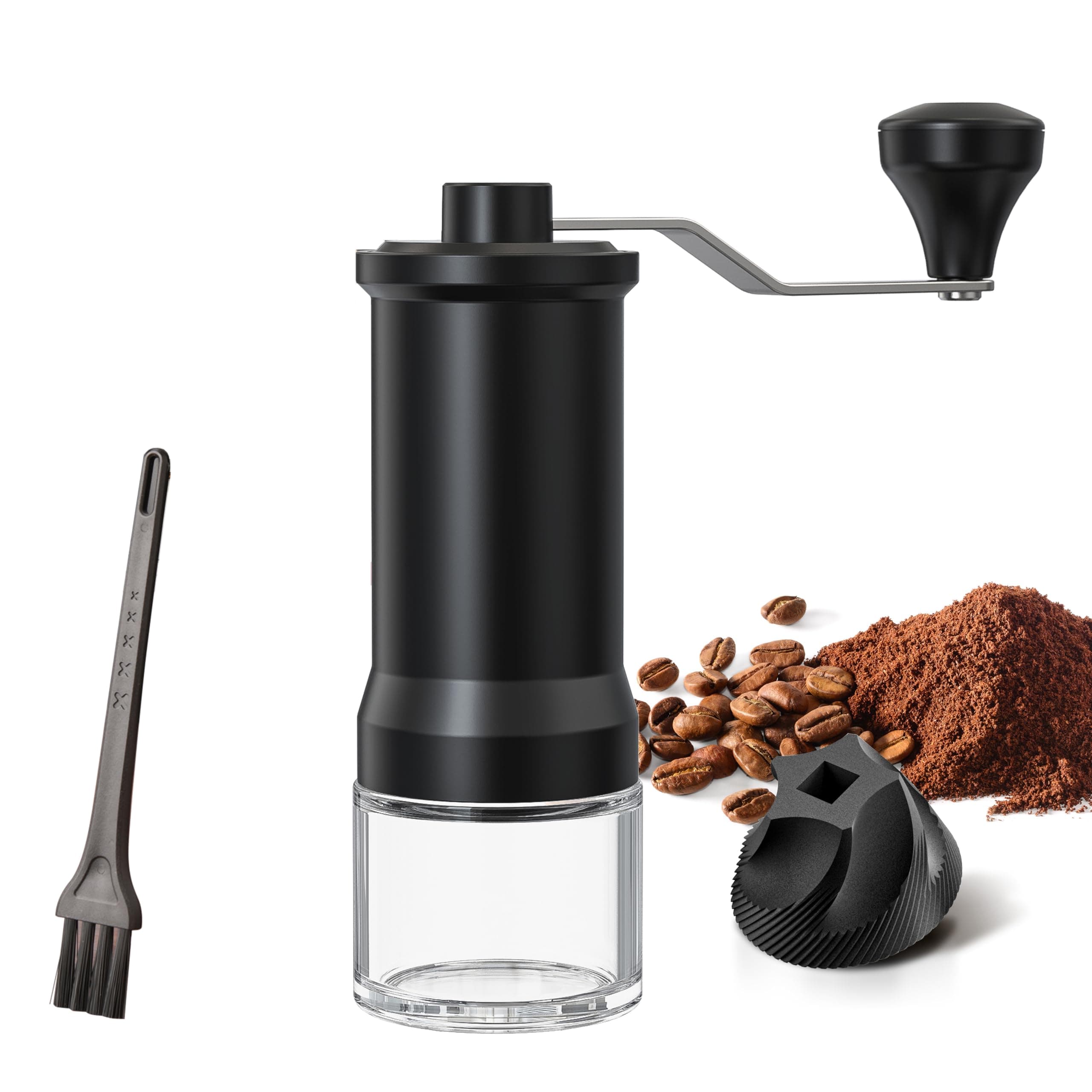 Manual Coffee Grinder - Hand Coffee Grinder with Ceramic 38mm Contemporary Conical Burr - Adjustable Settings - for Aeropress, Espresso, Pour Over, French Press
